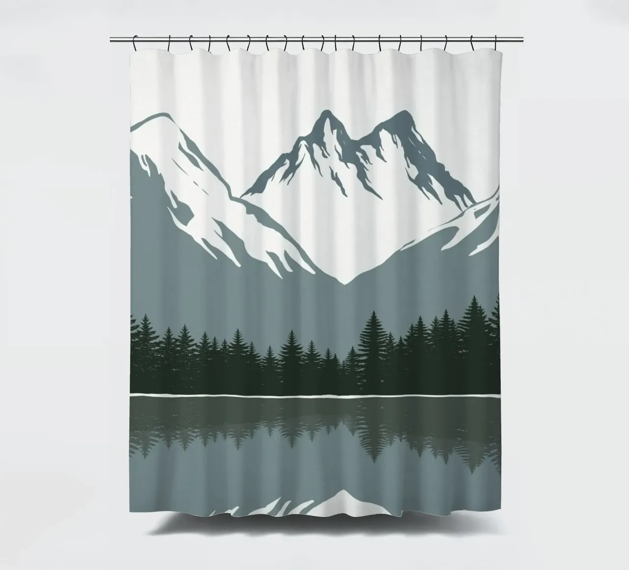 Paysage nordique rideau de douche de Little Dean