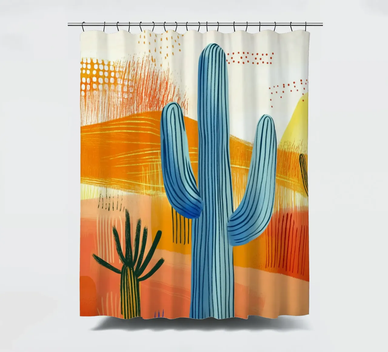 Cactus shower curtain by Imagine