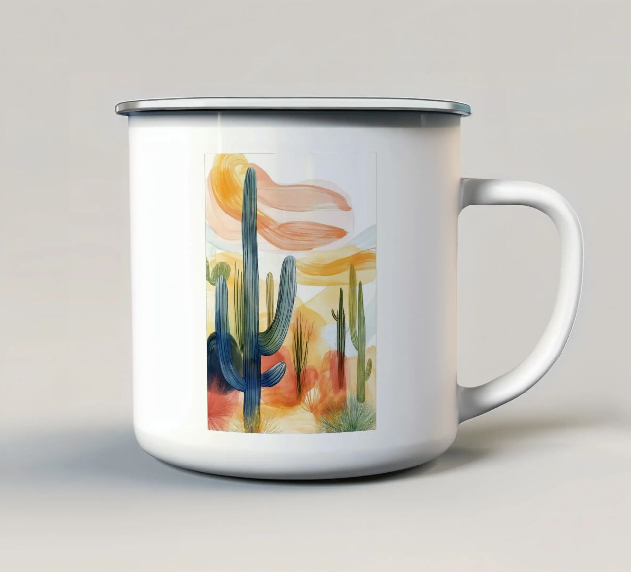 Cactus astratto tazza in smalto da Imagine
