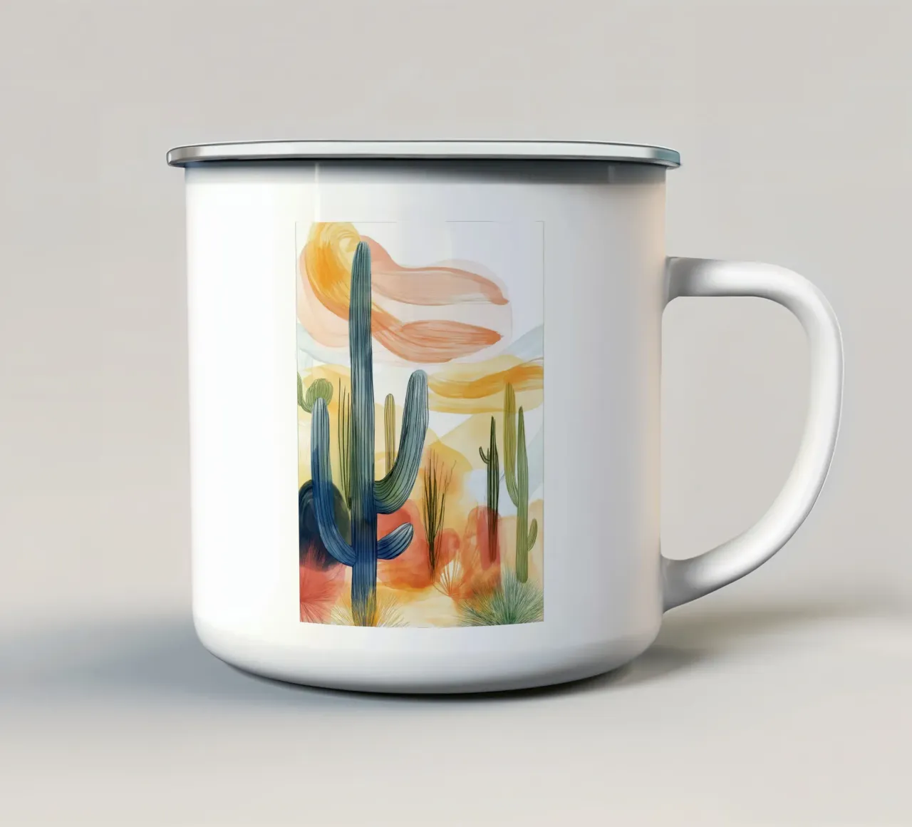 Cactus astratto tazza in smalto da Imagine