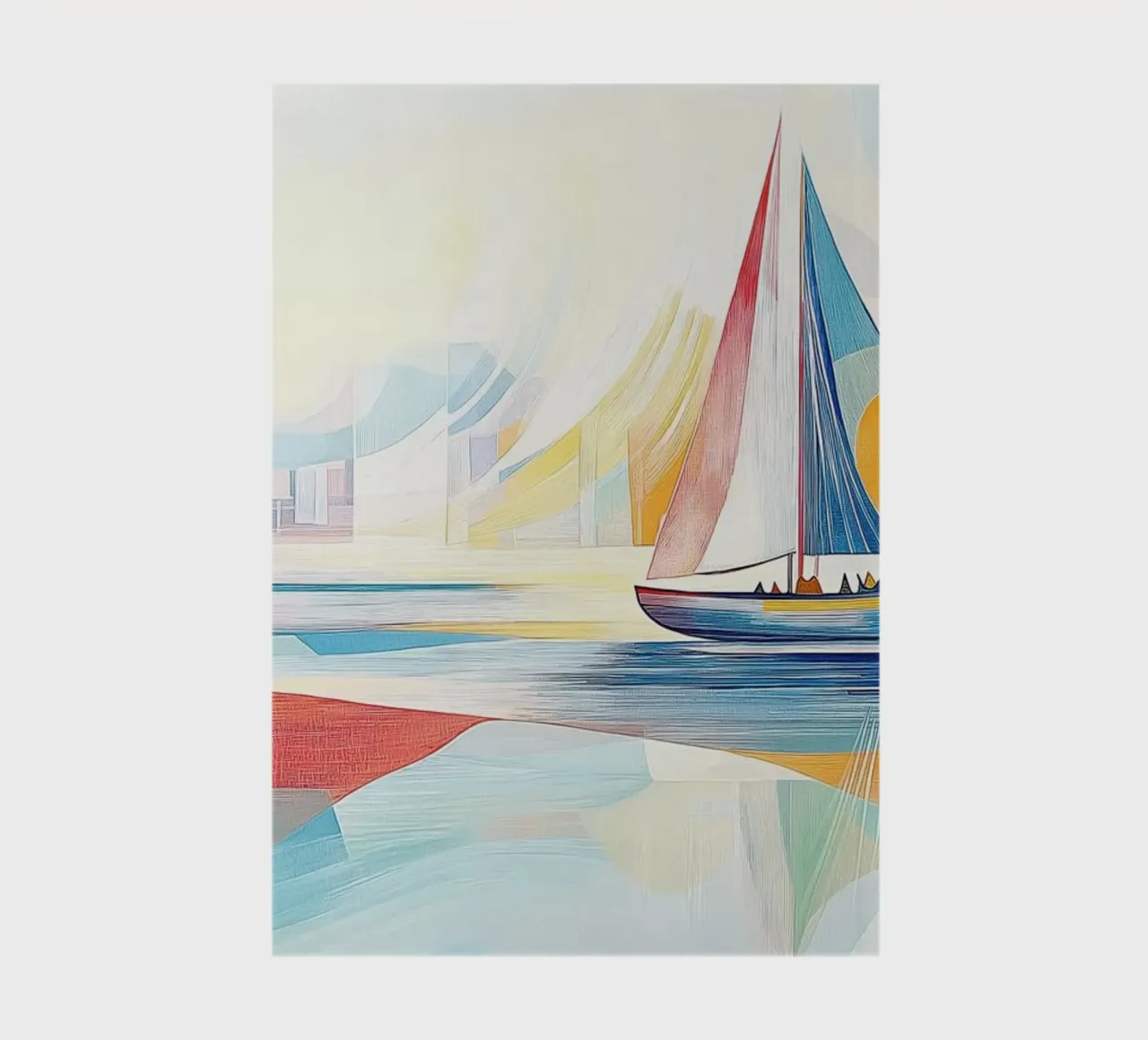 Zeilboot abstract notebook by Imagine