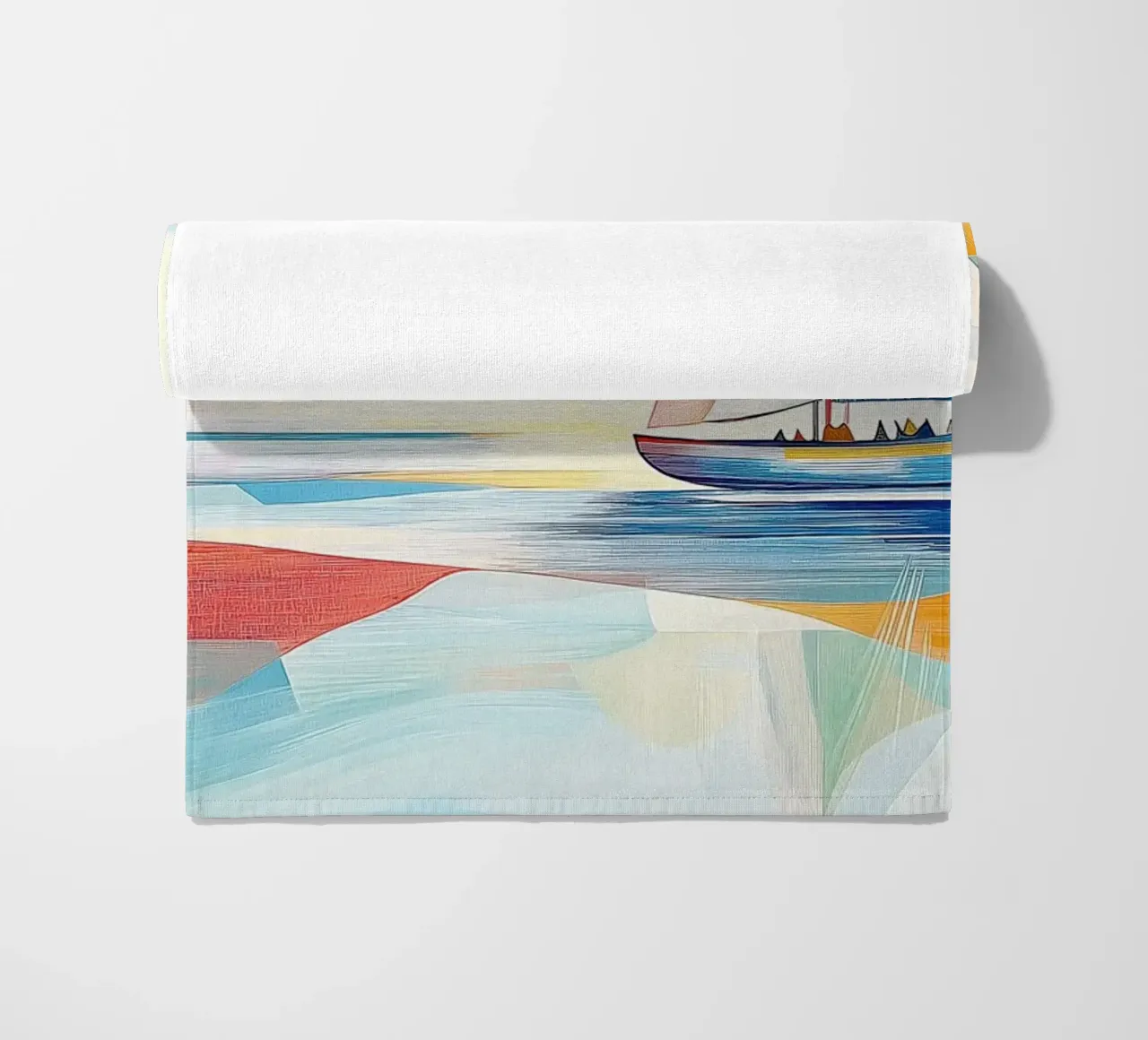 Zeilboot astratto telo mare da Imagine