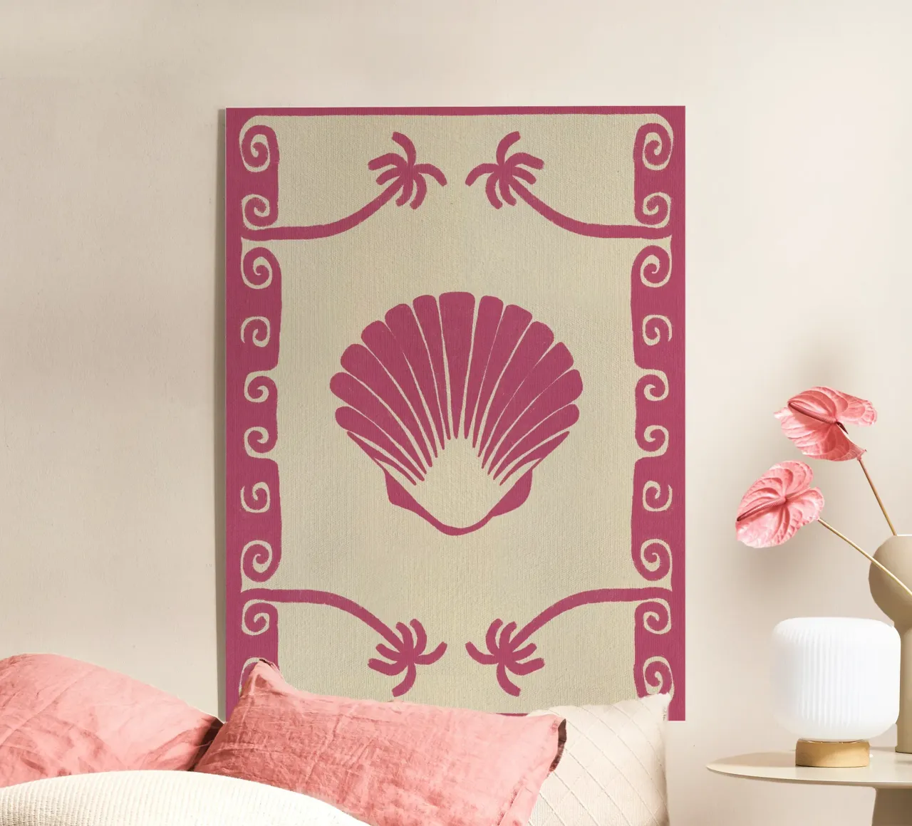 Pink Seashell Stories plexiglass da Shatha Al Dafai