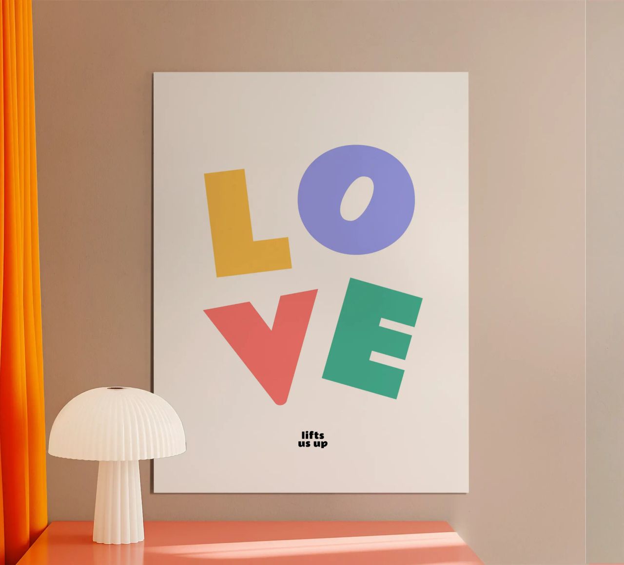 Love lifts us up III poster de Bureau Purpur