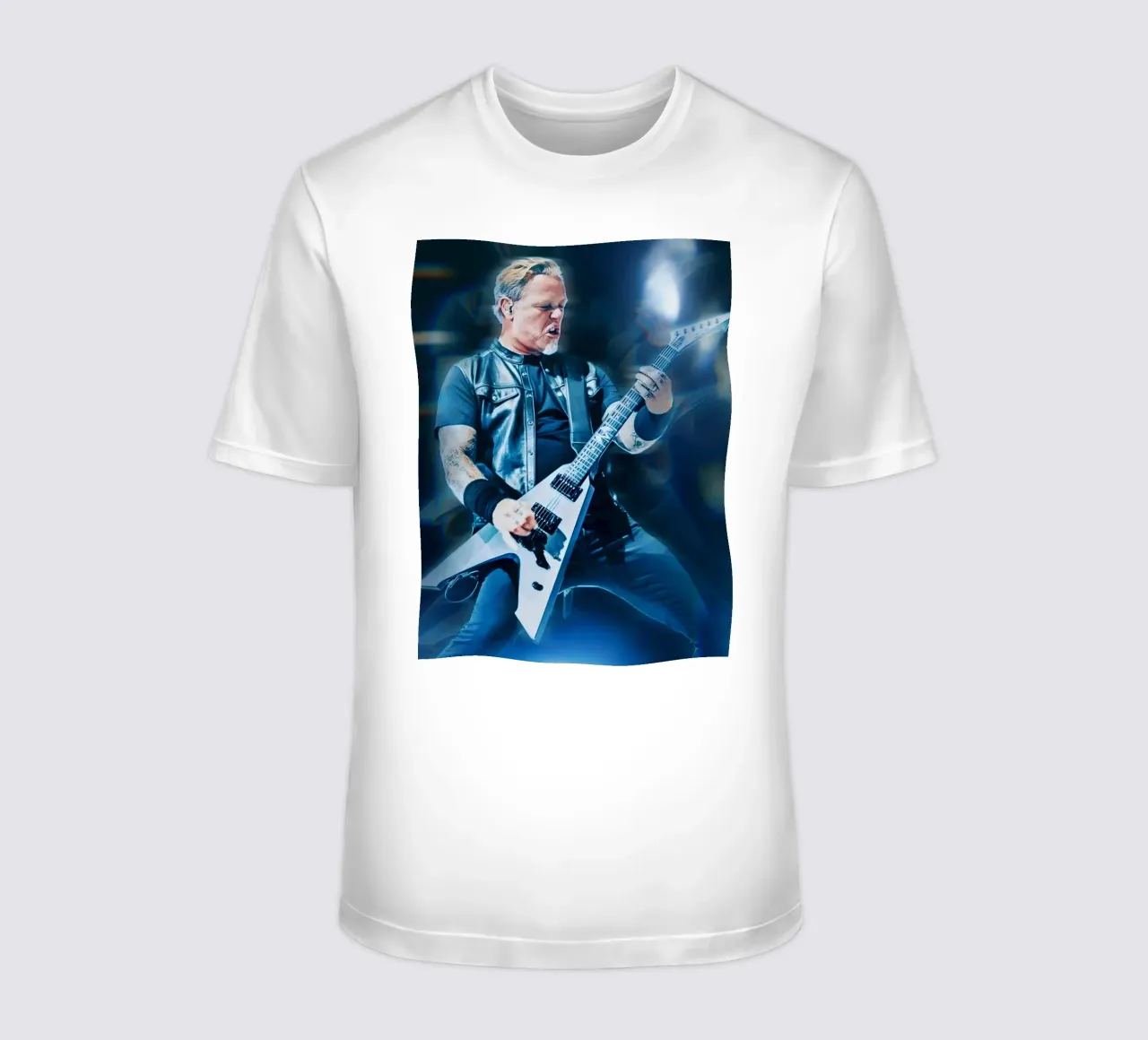James Hetfield t-shirt da Low poly art