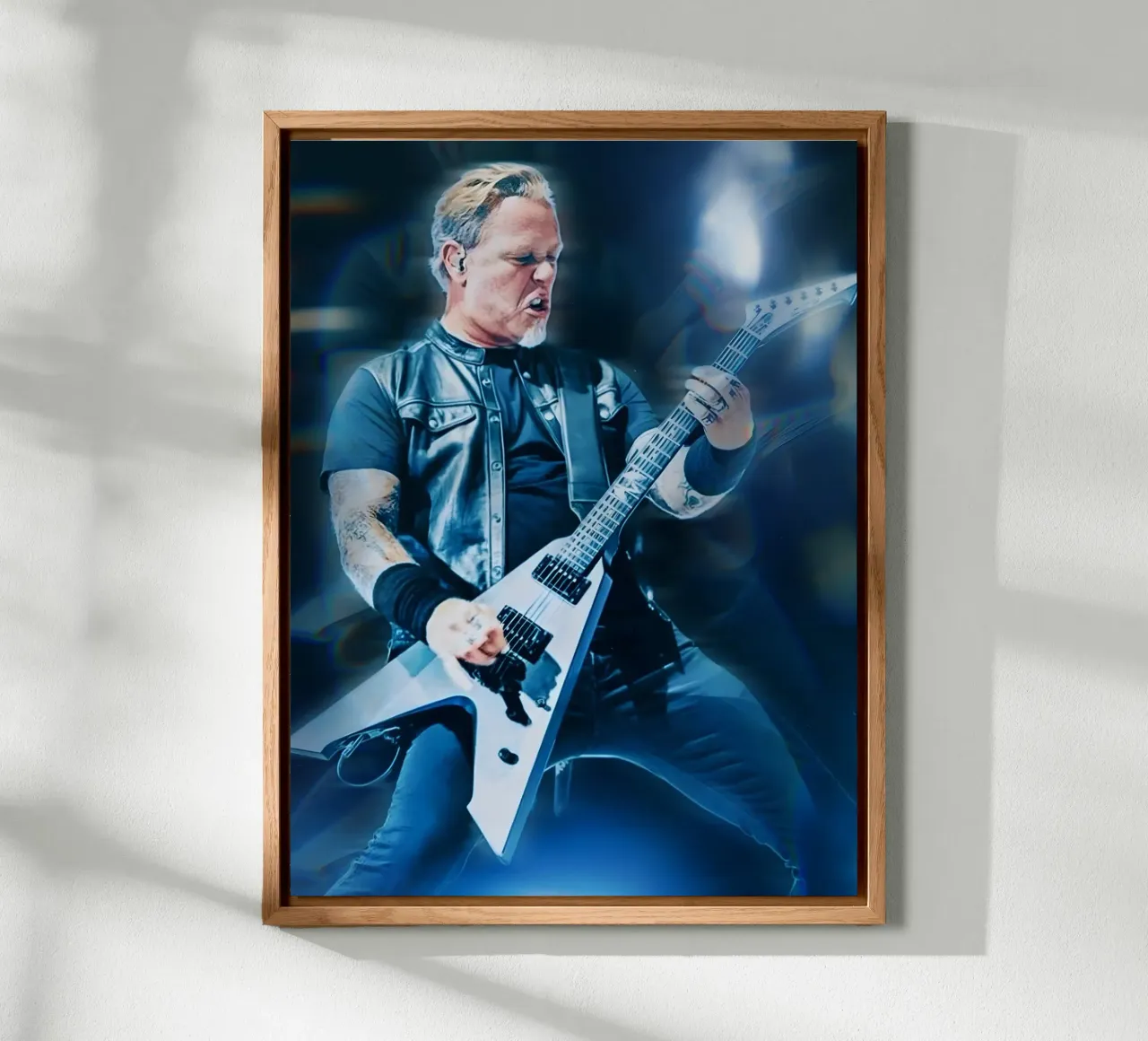 James Hetfield alluminio dibond da Low poly art