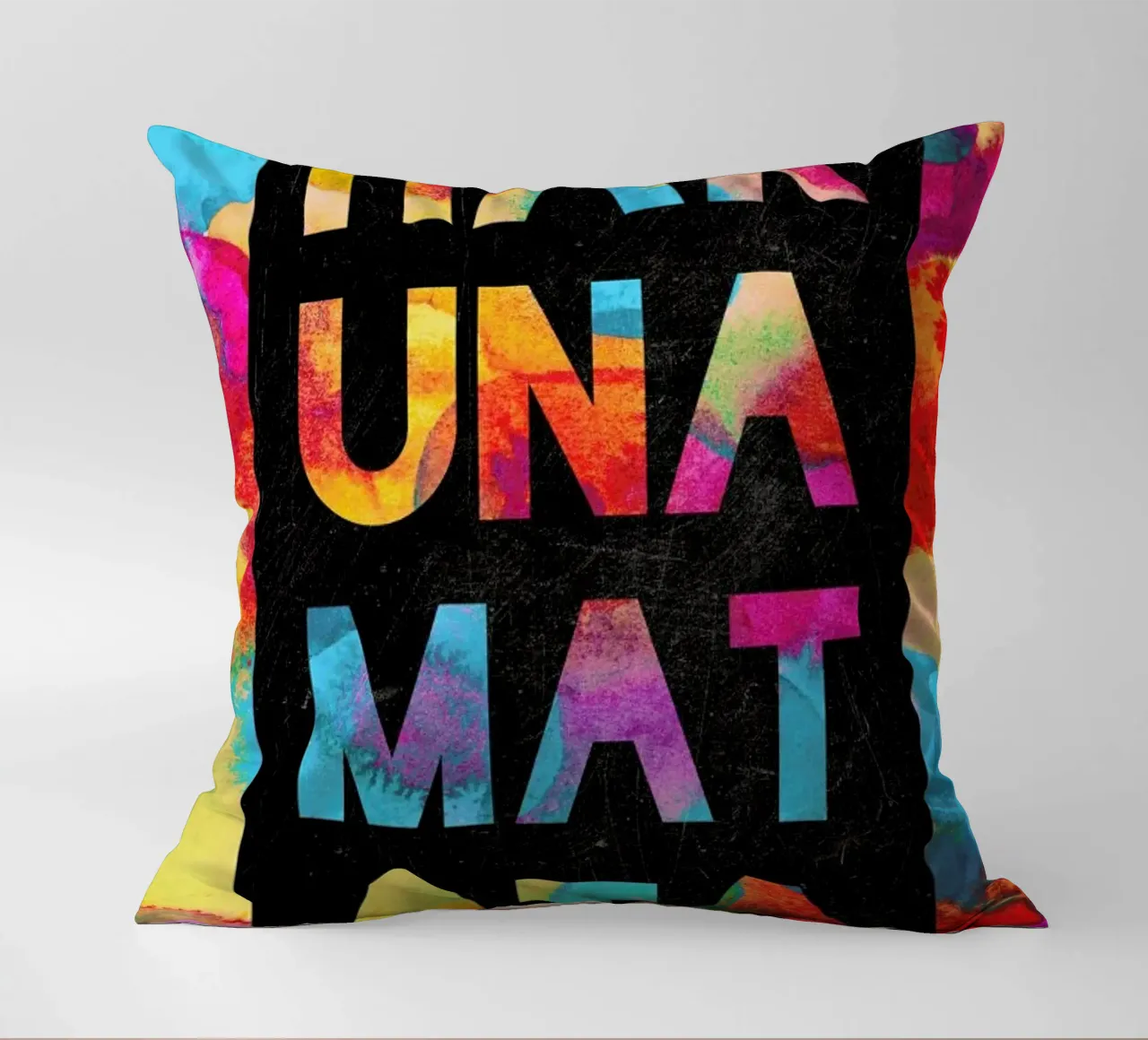 Hakuna Matata 1 decorative cushion by Elisabeth Fredriksson