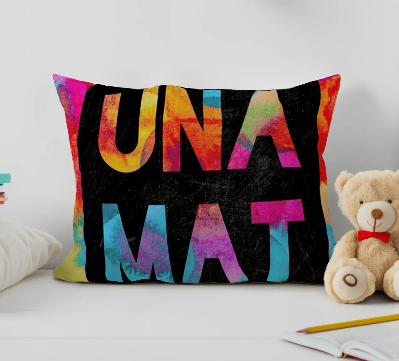 Hakuna Matata 1 decorative cushion by Elisabeth Fredriksson