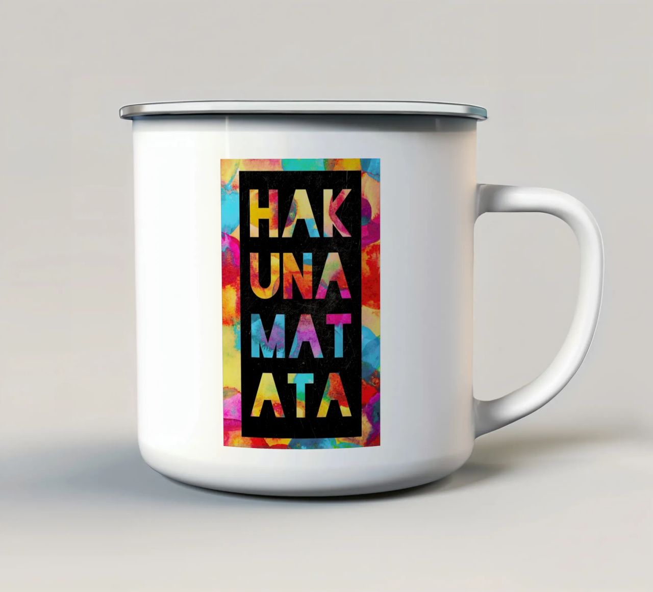 Hakuna Matata 1 tazza in smalto da Elisabeth Fredriksson