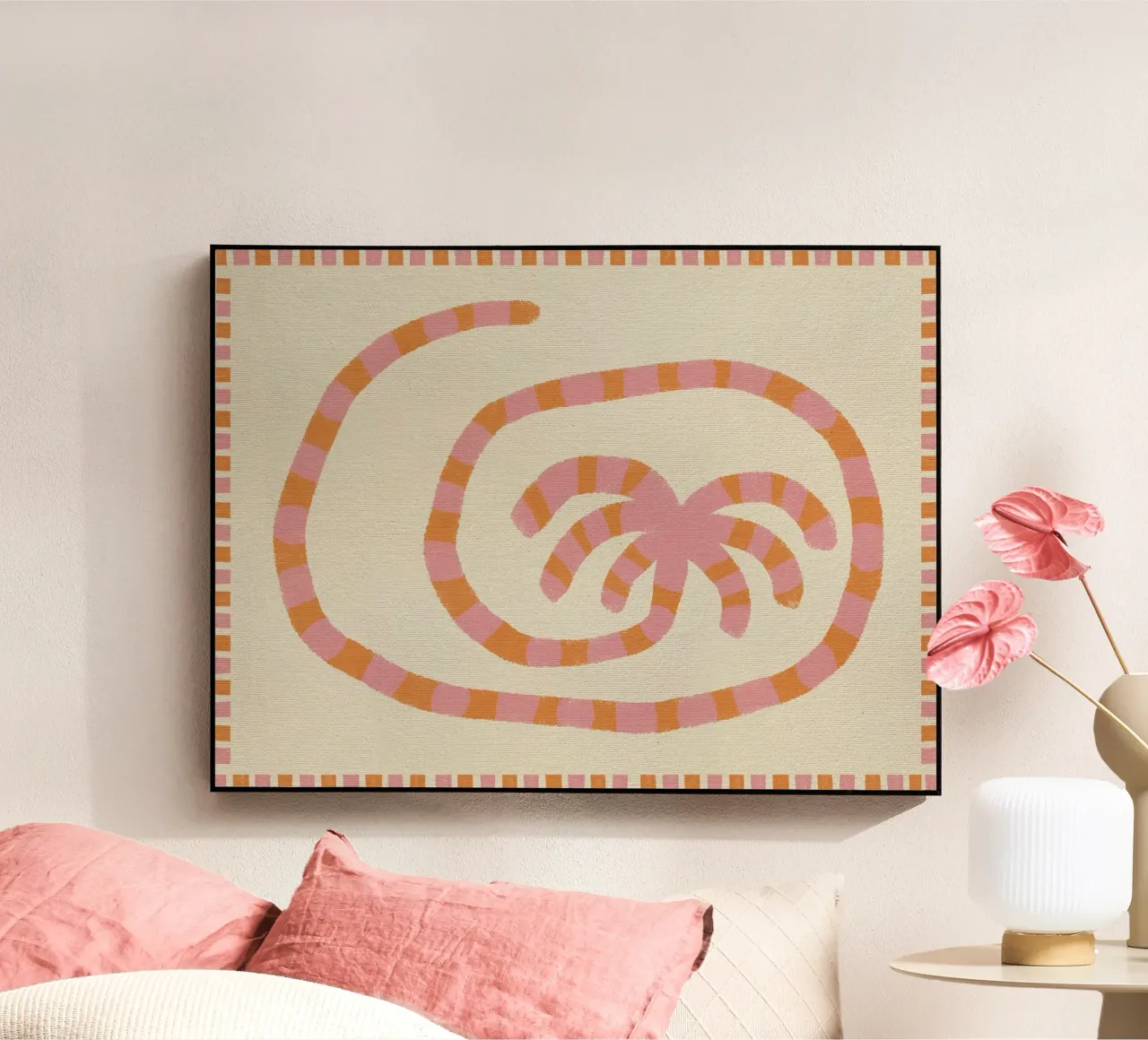 Swirl of Summer Palm plexiglass da Shatha Al Dafai