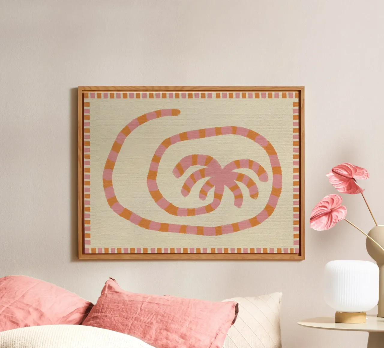 Swirl of Summer Palm alluminio dibond da Shatha Al Dafai
