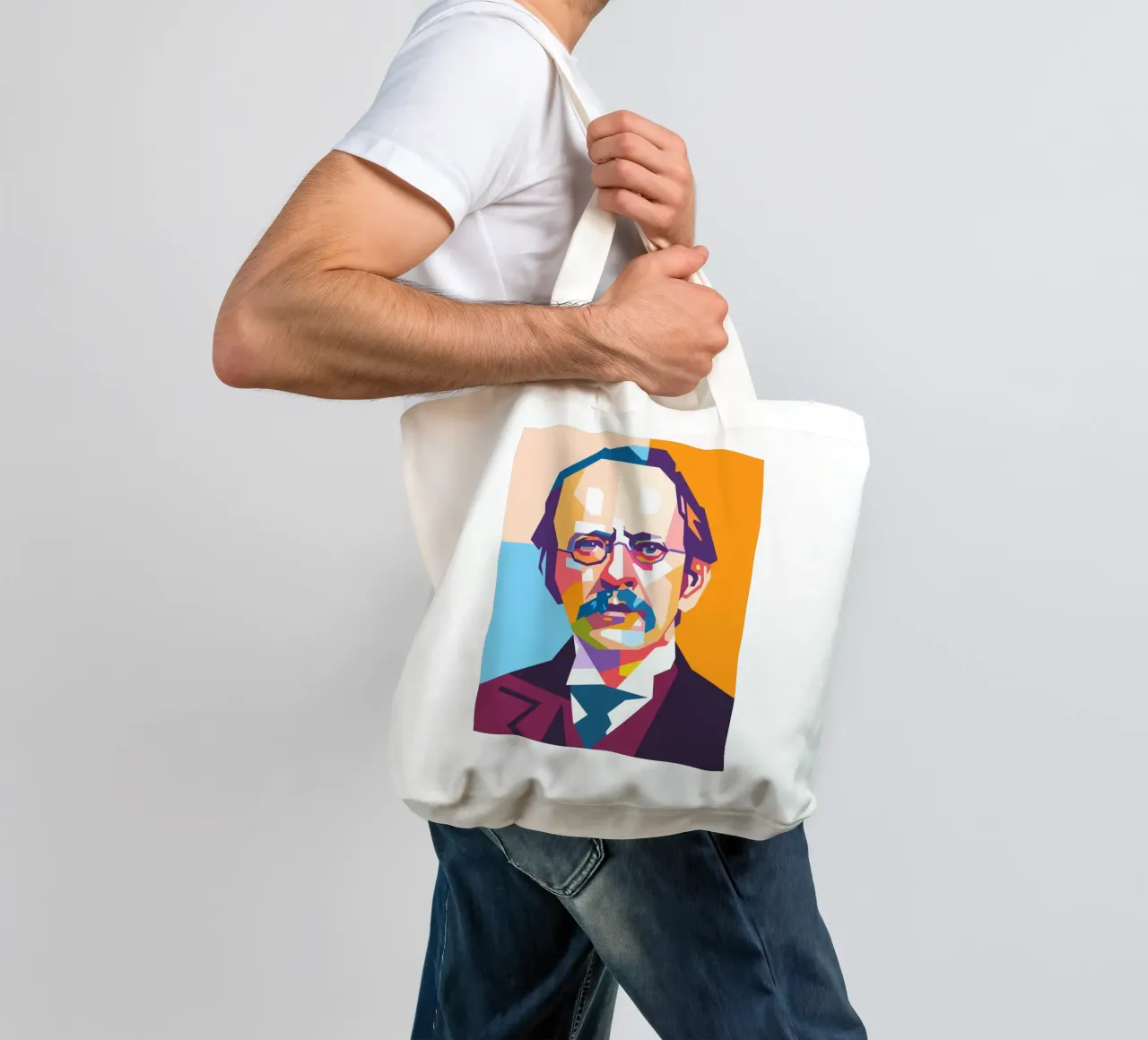 Joseph John Thomson pop art borsa in juta da Hantamrata