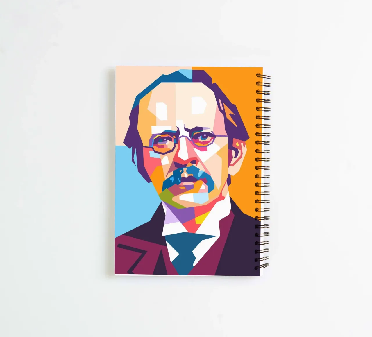 Joseph John Thomson pop art spiral notebook by Hantamrata