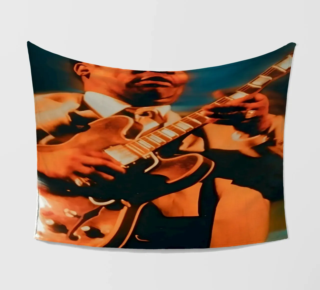 B.B. King coperta in pile da Low poly art