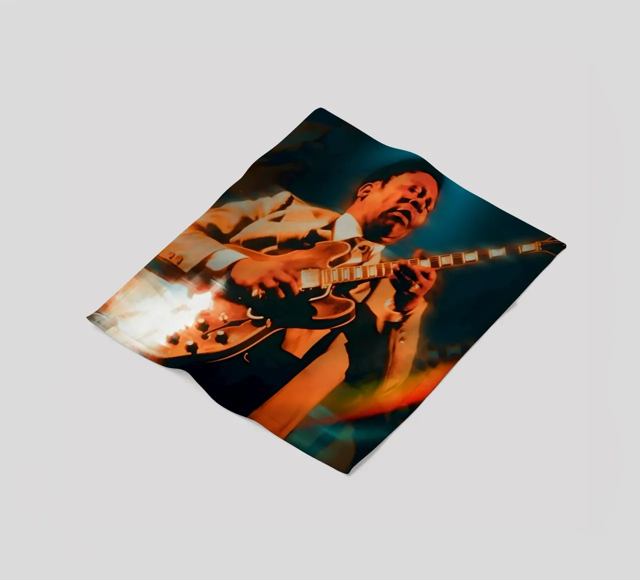 B.B. King coperta in pile da Low poly art