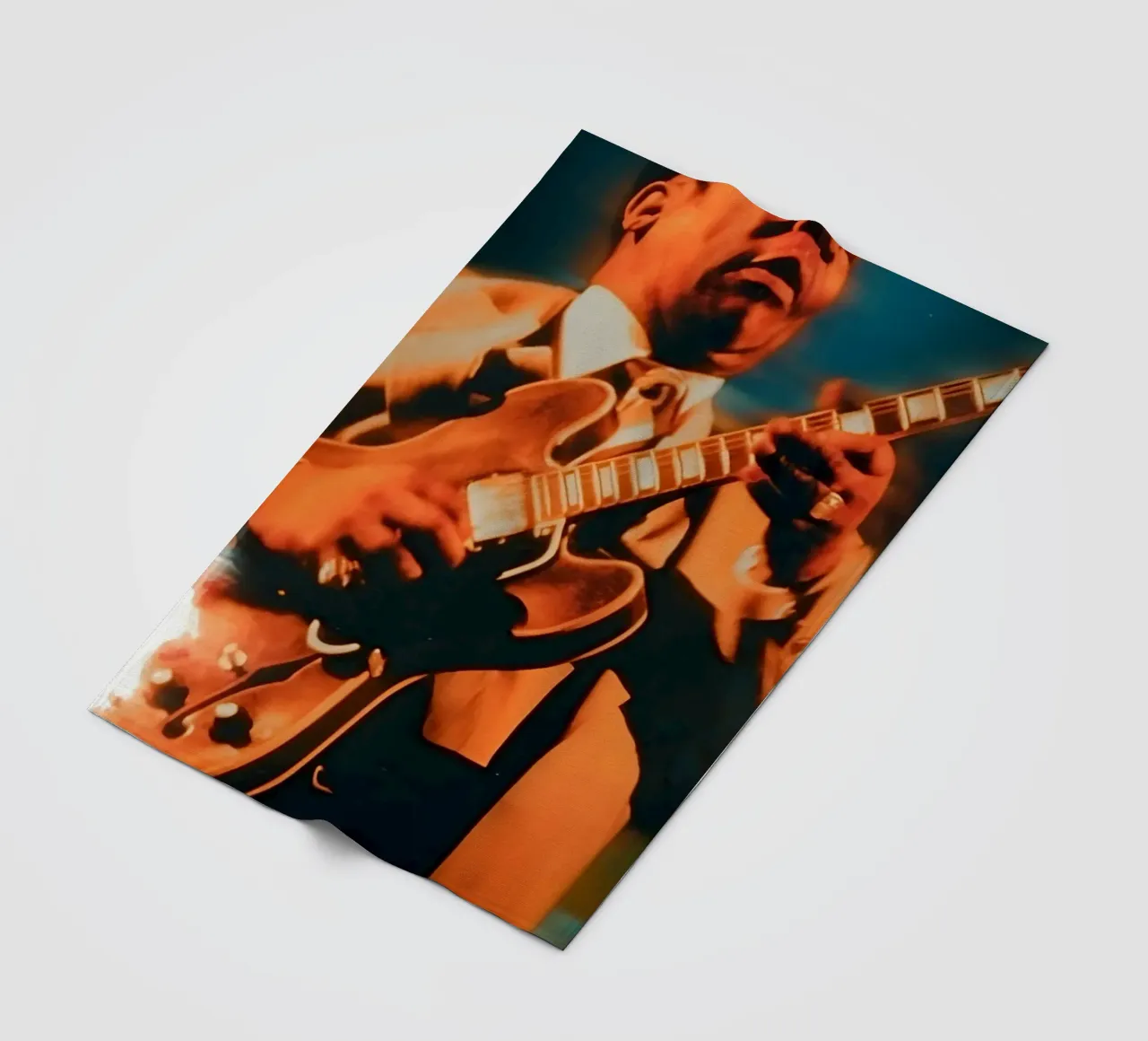 B.B. King coperta in pile da Low poly art