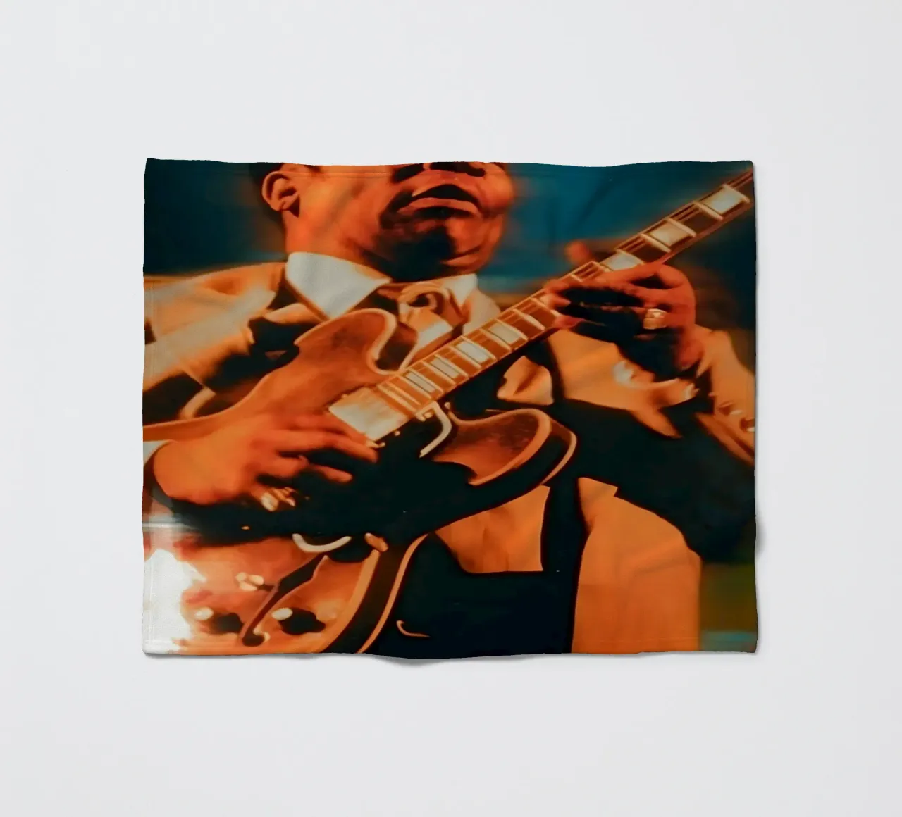 B.B. King coperta in pile da Low poly art