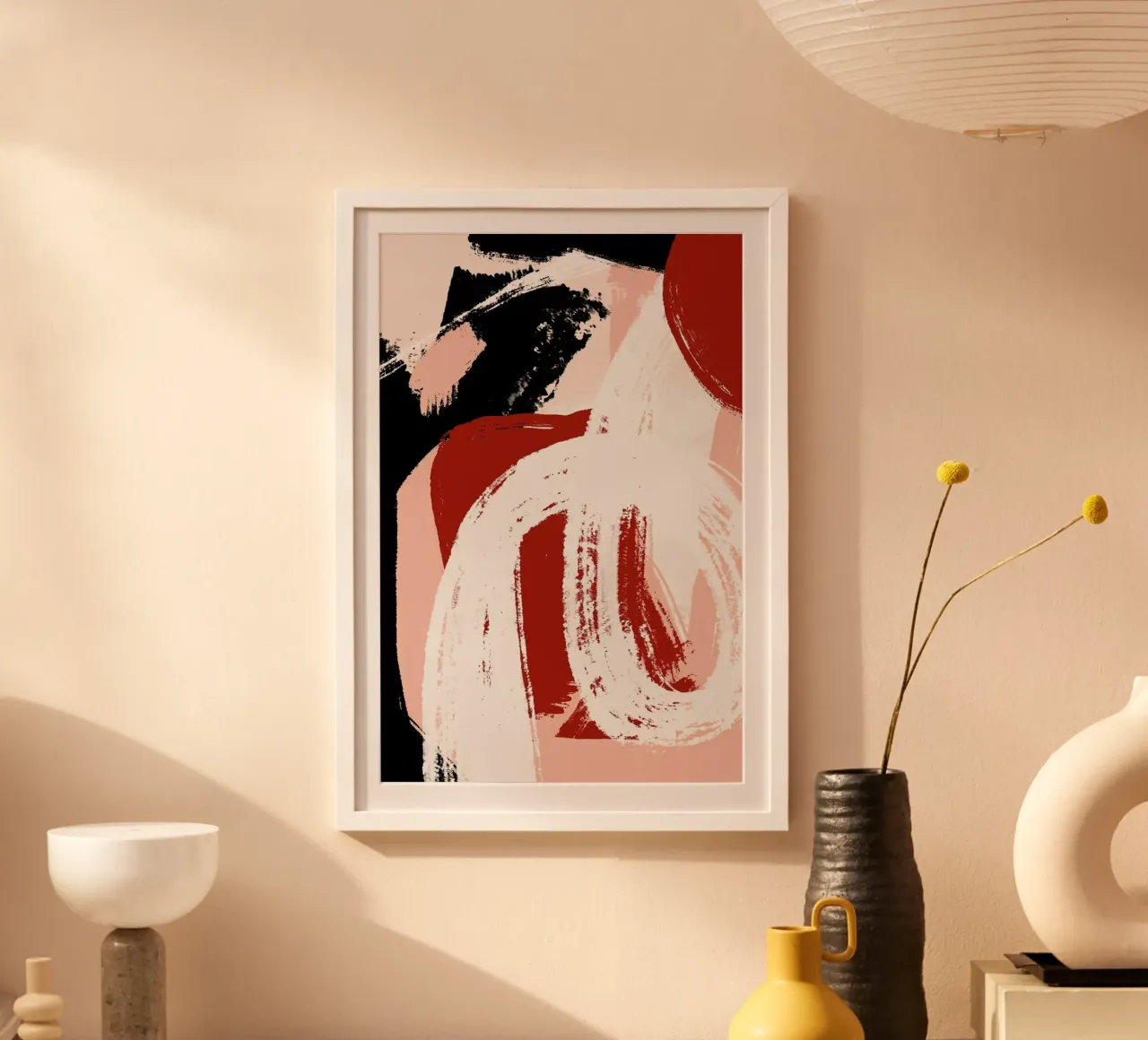 Kabuki poster con telaio in legno da Jilli Darling Art