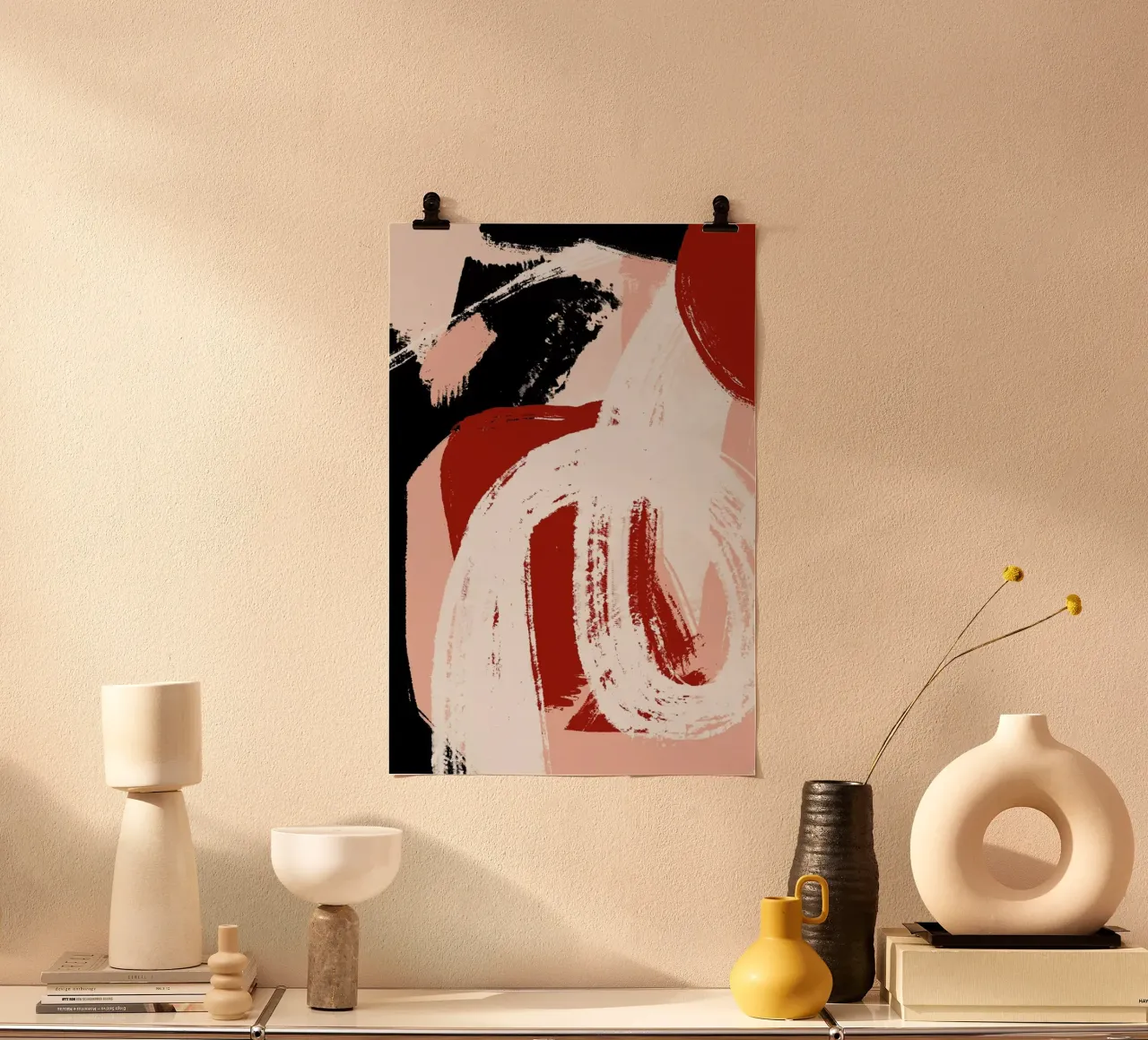 Kabuki poster con telaio in legno da Jilli Darling Art