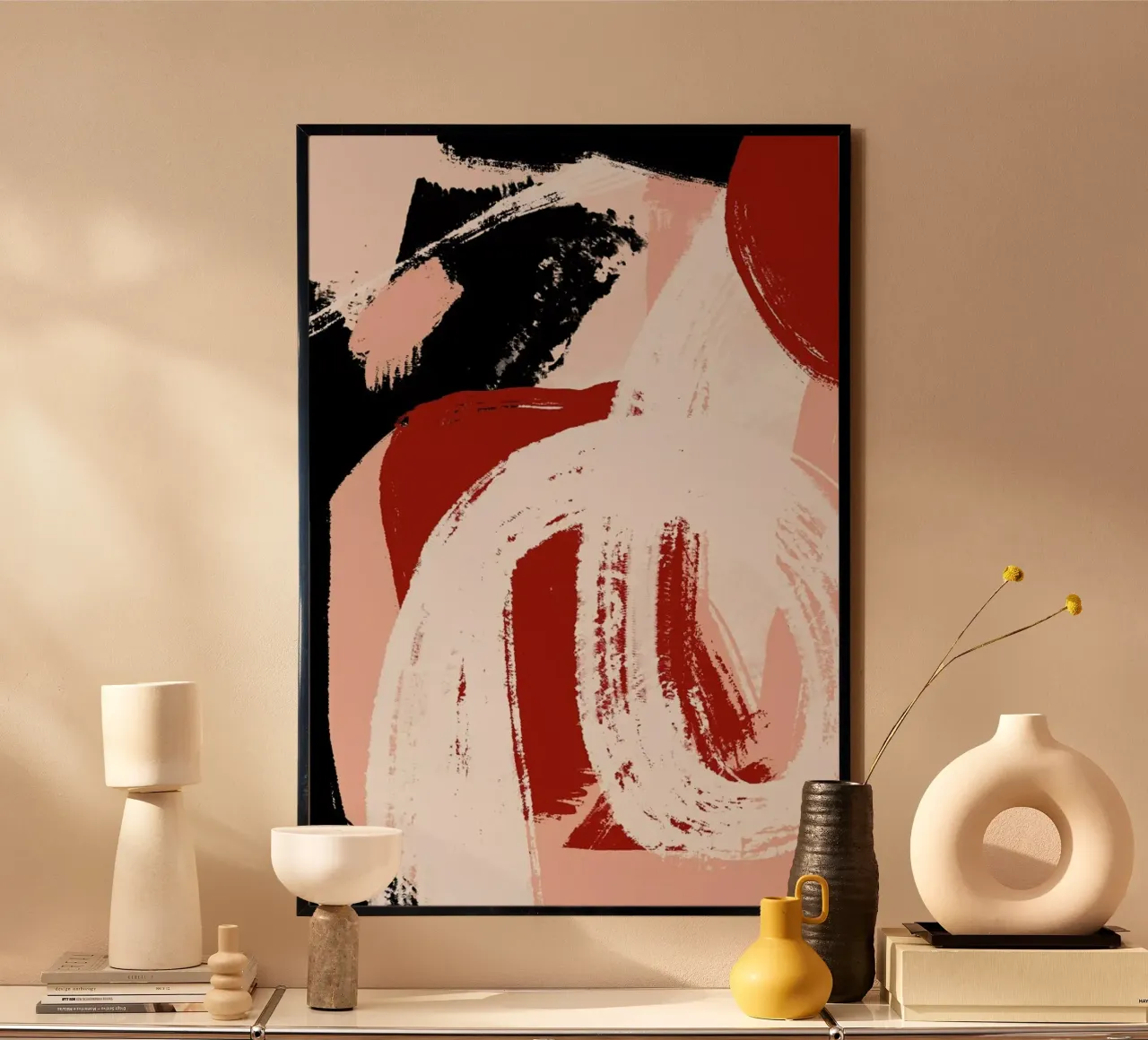 Kabuki poster con telaio in legno da Jilli Darling Art