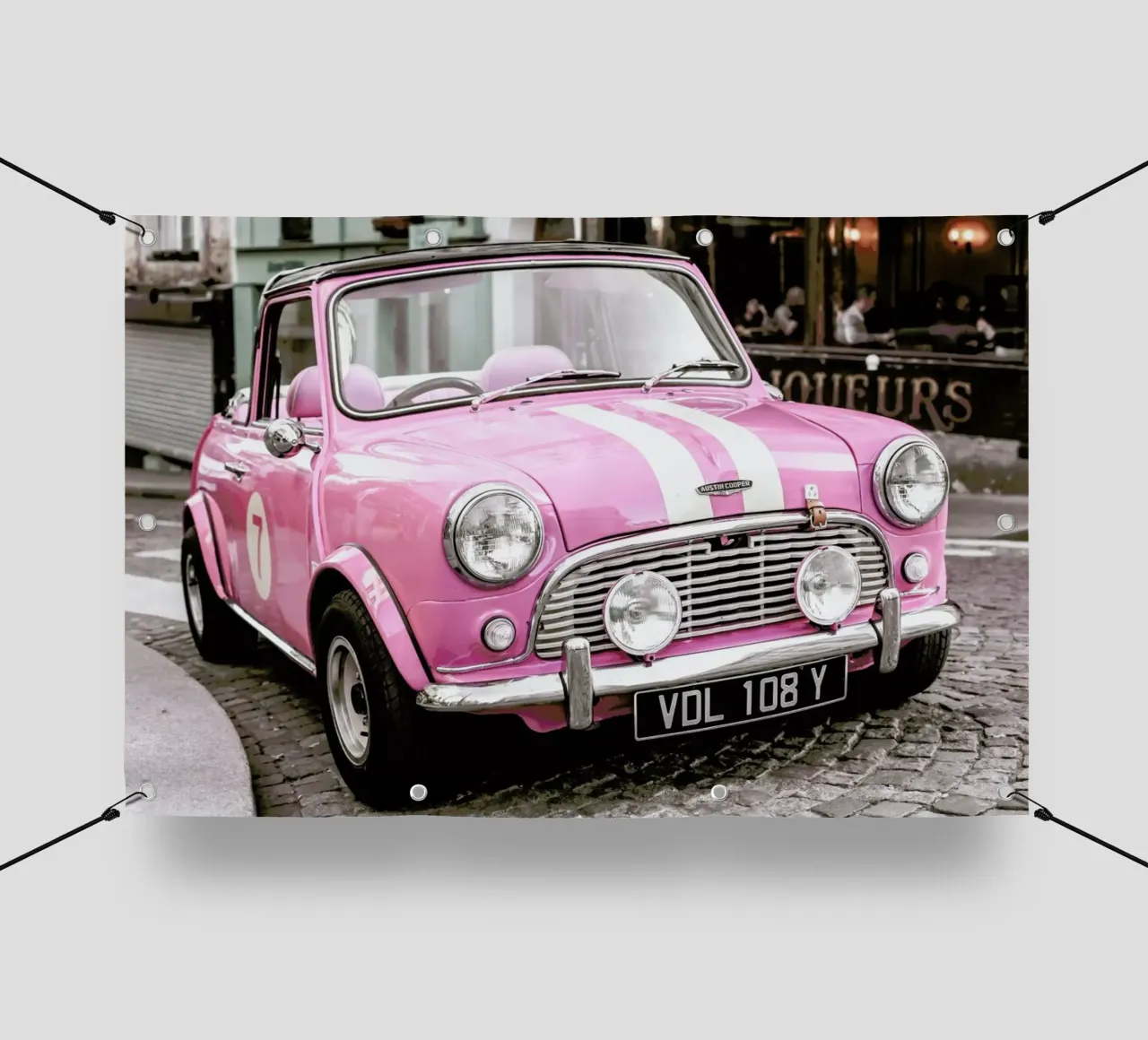 Pink Austin Cooper telo in pvc da Magdalena Martin Photography