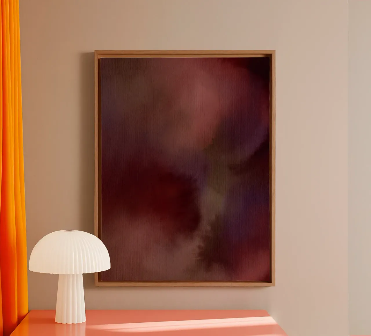 Wet Canvas 5 tela con Cornice a cassetta da Shatha Al Dafai