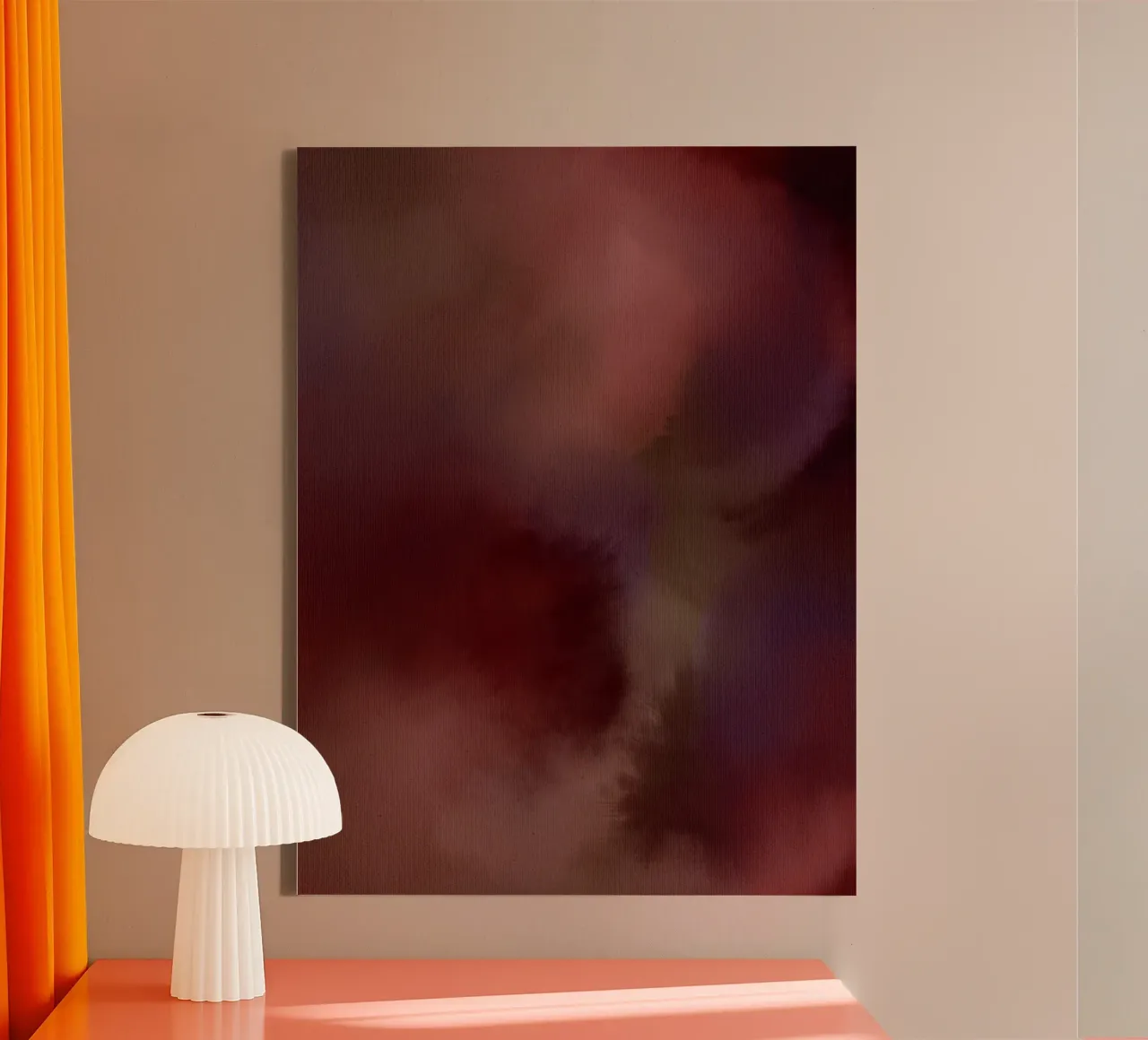 Wet Canvas 5 tela con Cornice a cassetta da Shatha Al Dafai