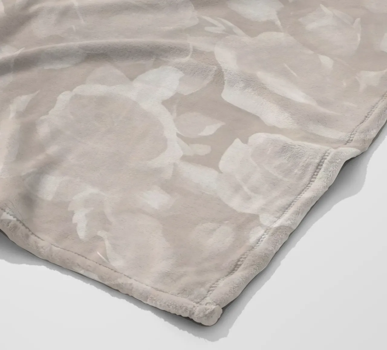 Rose in fiore Taupe coperta in pile da SilverPegasus