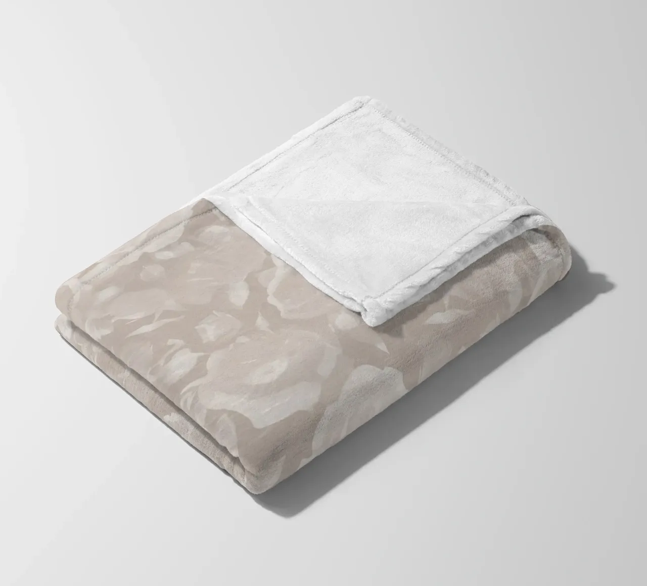 Rose in fiore Taupe coperta in pile da SilverPegasus
