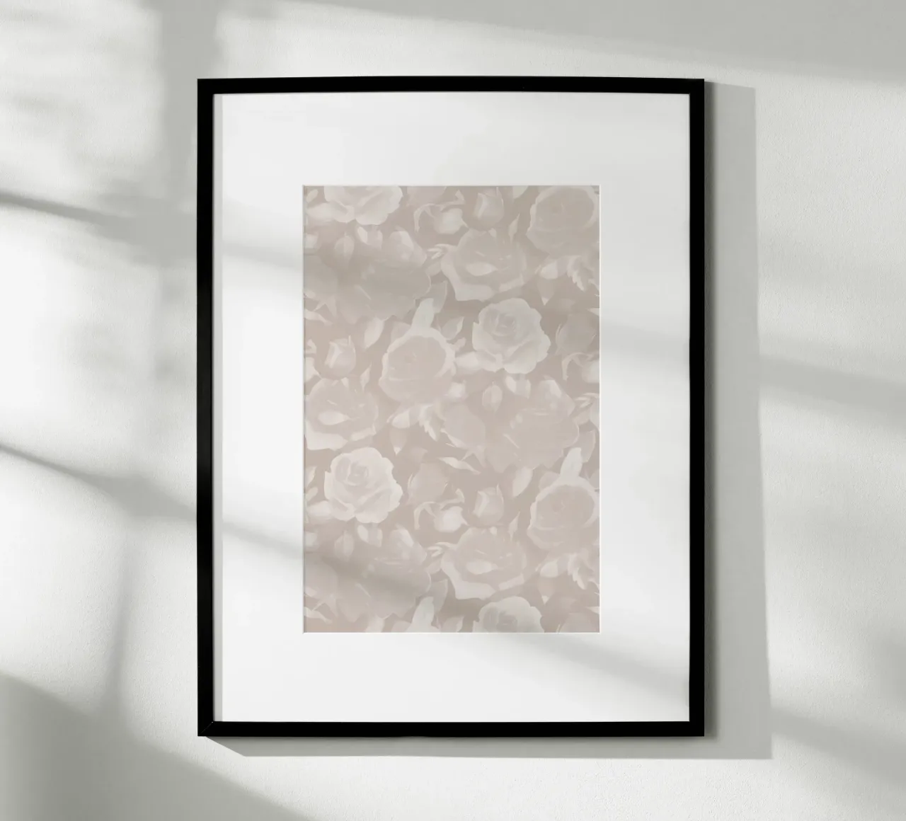 Rose in fiore Taupe carta hahnemühle da SilverPegasus