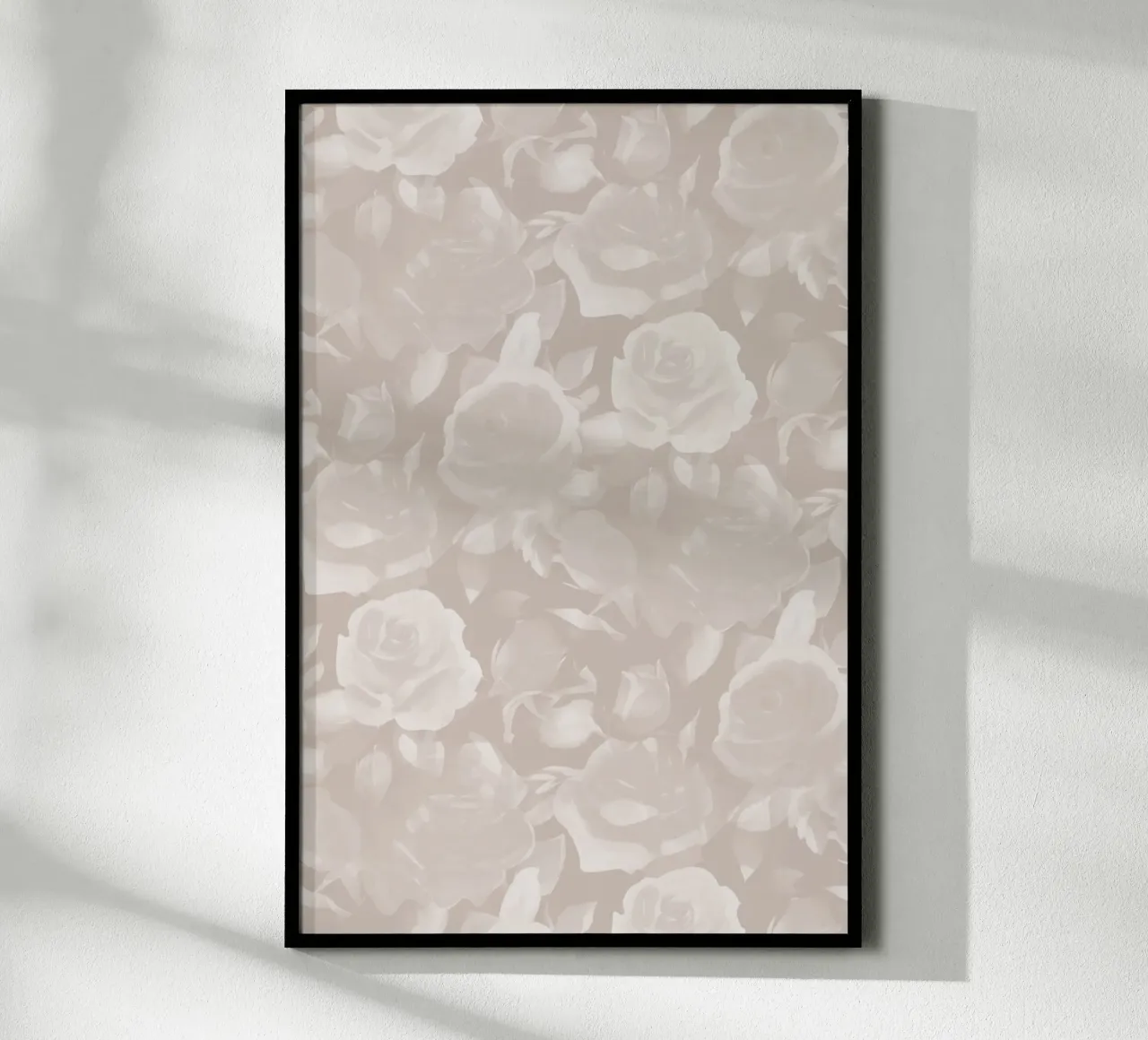 Rose in fiore Taupe carta hahnemühle da SilverPegasus