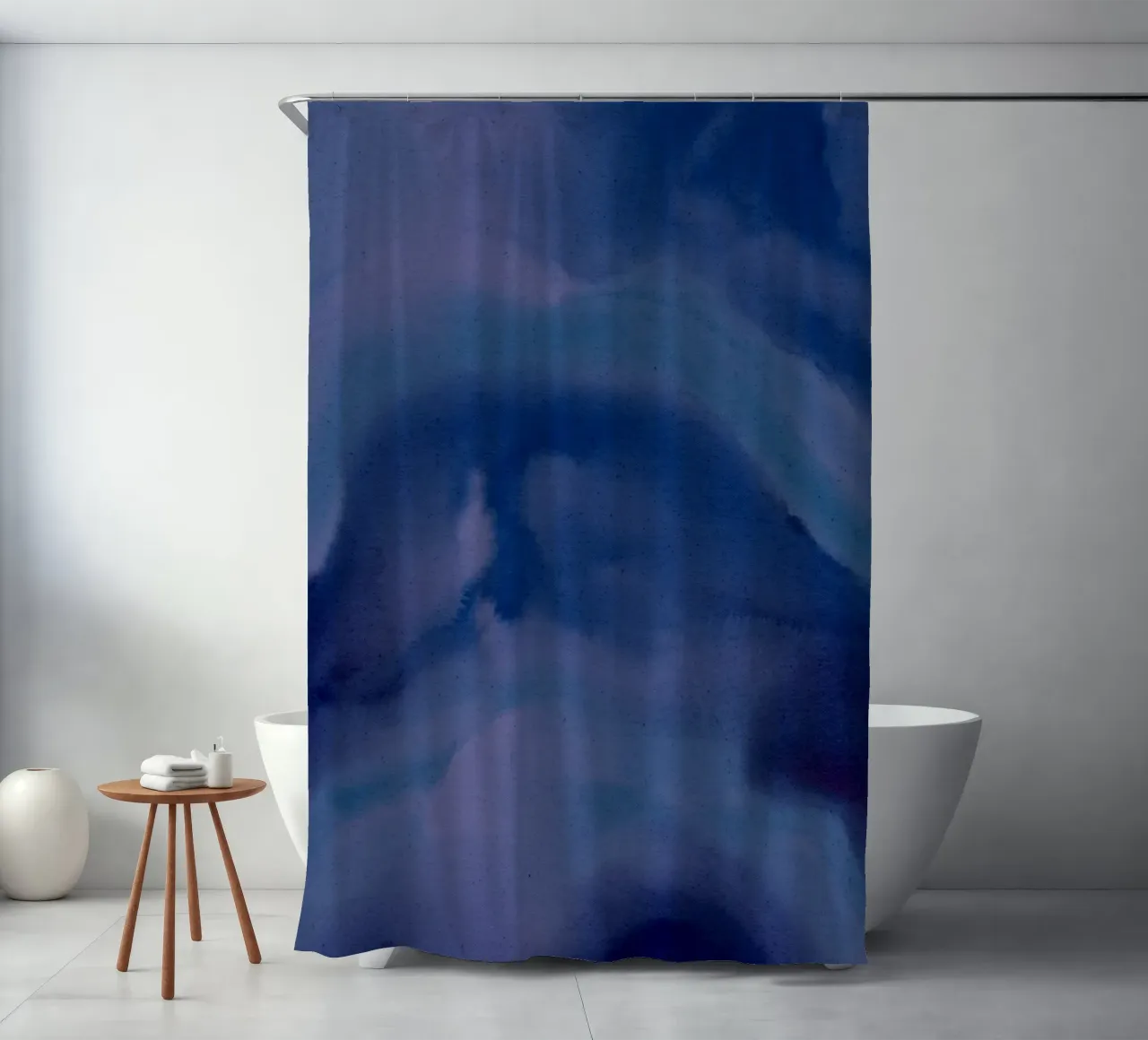 Wet Canvas 12 shower curtain by Shatha Al Dafai