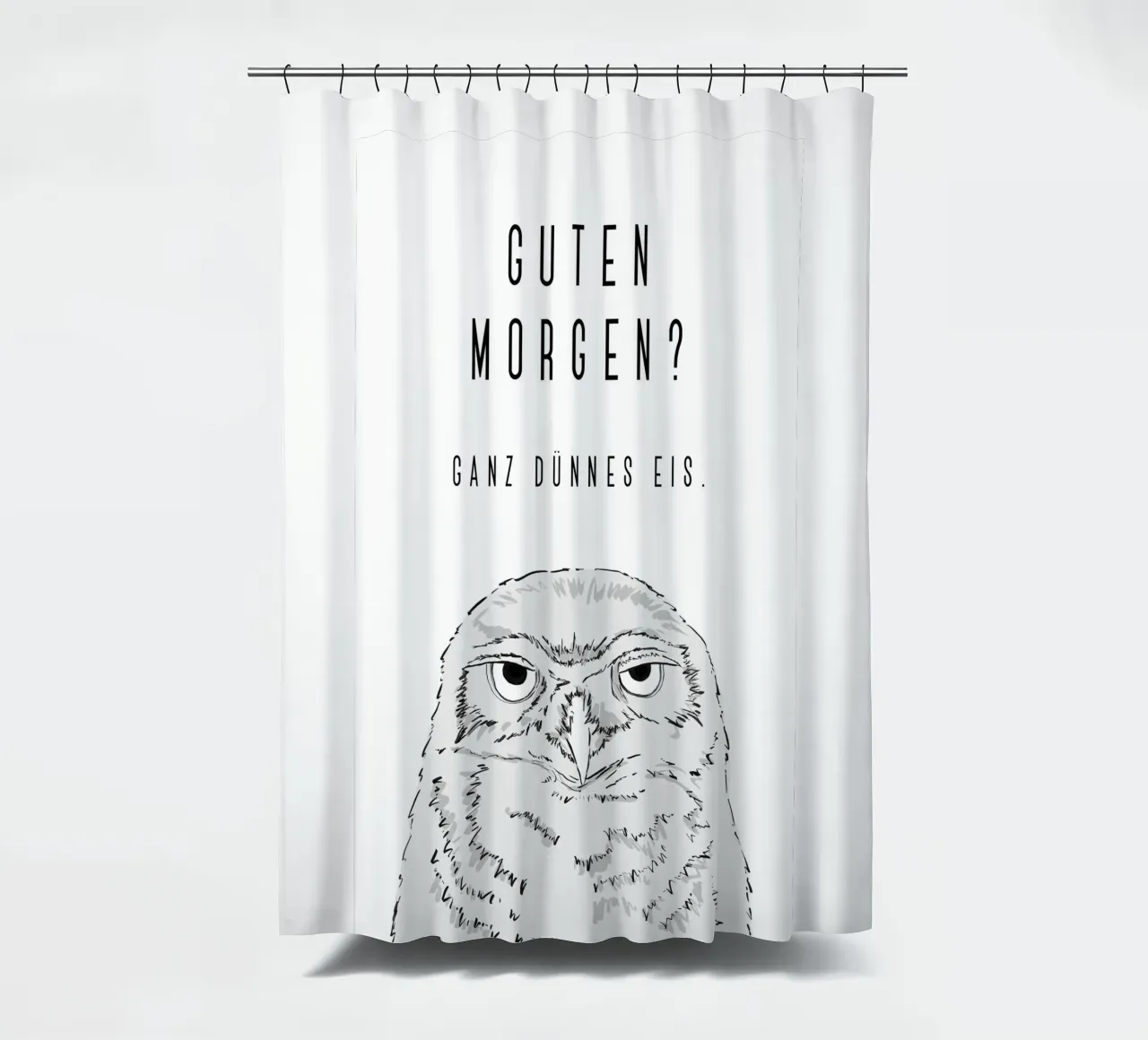Guten Morgen - Grumpy owl tenda da doccia da BAINAI