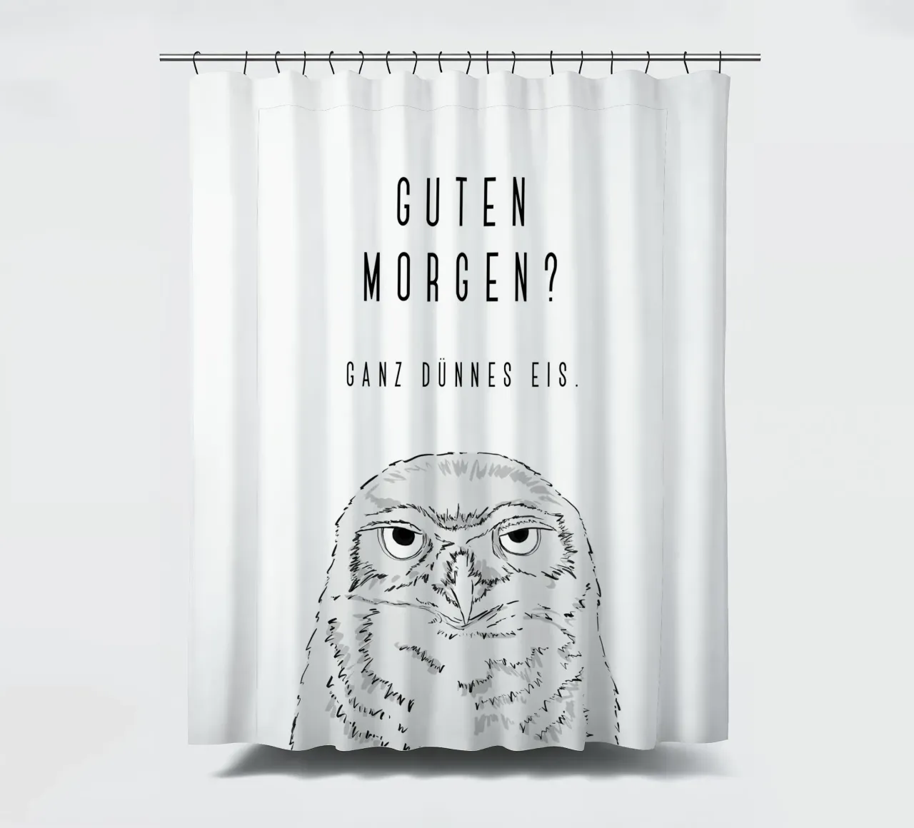 Guten Morgen - Grumpy owl tenda da doccia da BAINAI