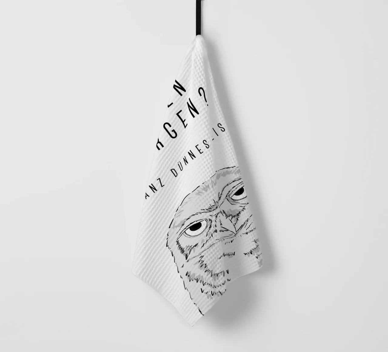 Guten Morgen - Grumpy owl canovaccio da cucina da BAINAI