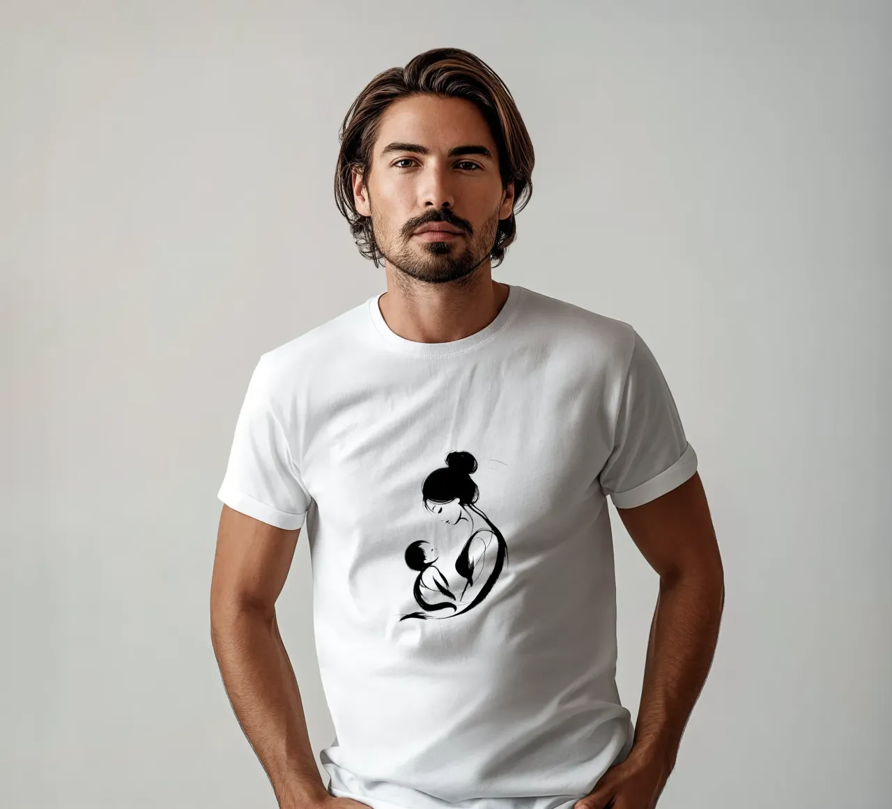Mère et enfant t-shirt de Digital Naive