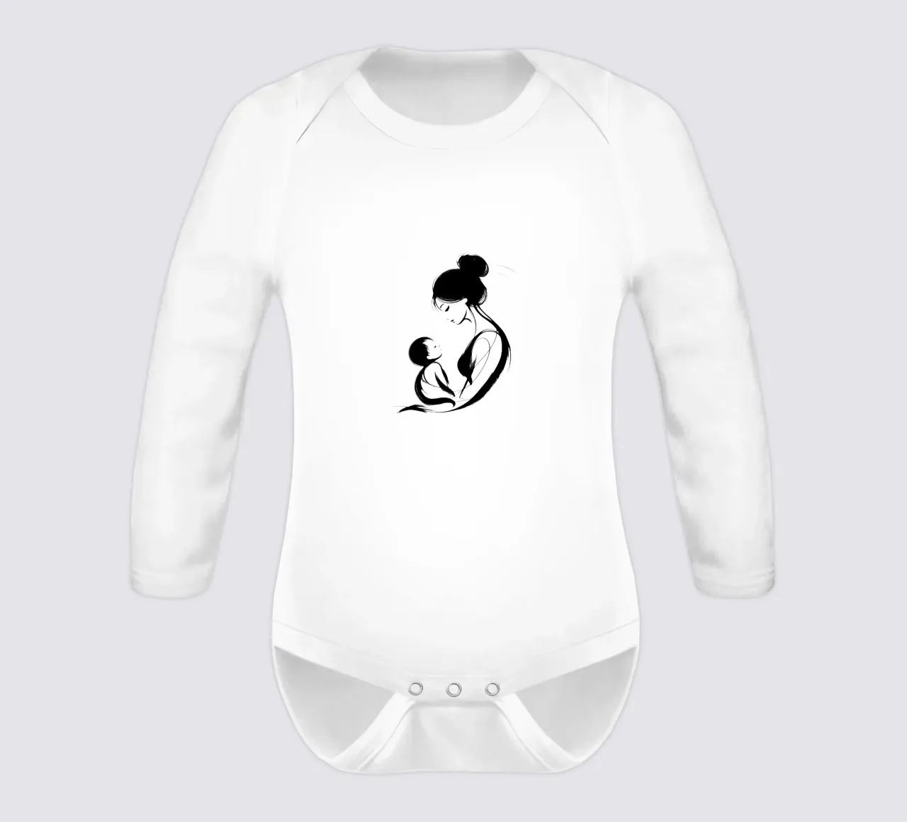 Mother and child long-sleeve baby romper by Digital Naive