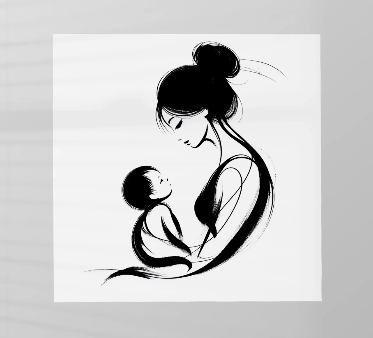 Madre e figlio pellicola backlit da Digital Naive