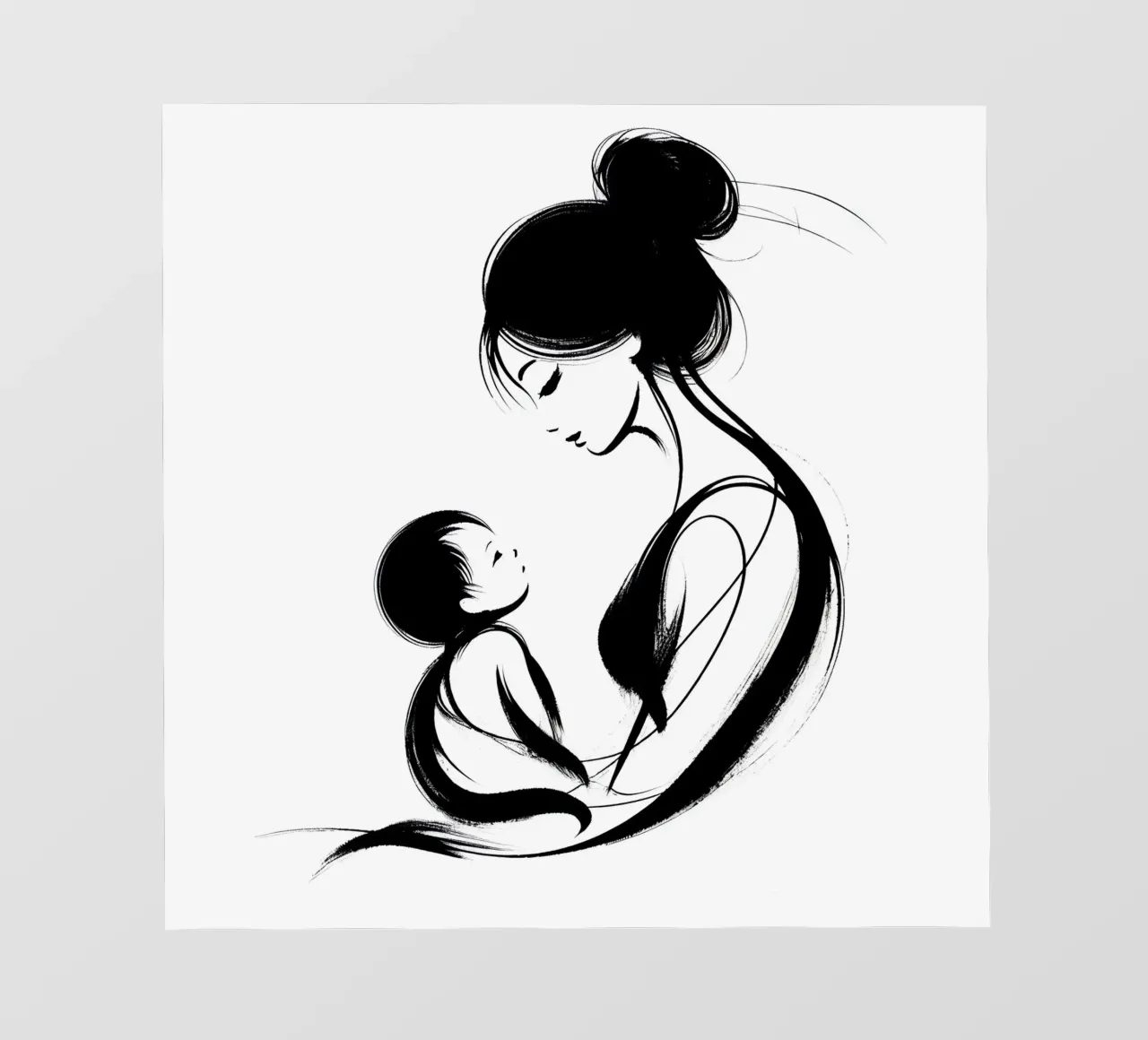 Madre e figlio pellicola backlit da Digital Naive