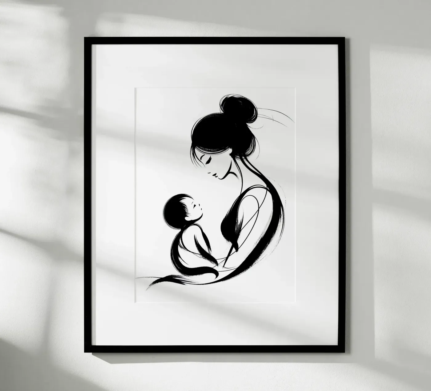 Mother and child poster da Digital Naive