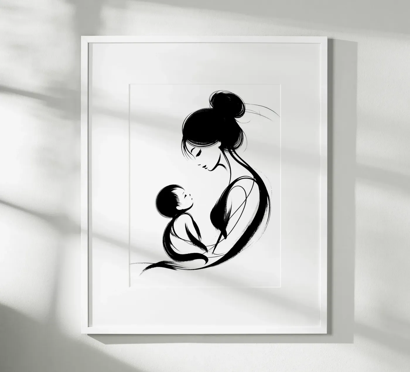 Mother and child poster da Digital Naive