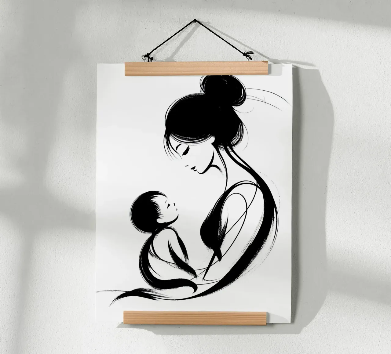 Mother and child hahnemühle by Digital Naive