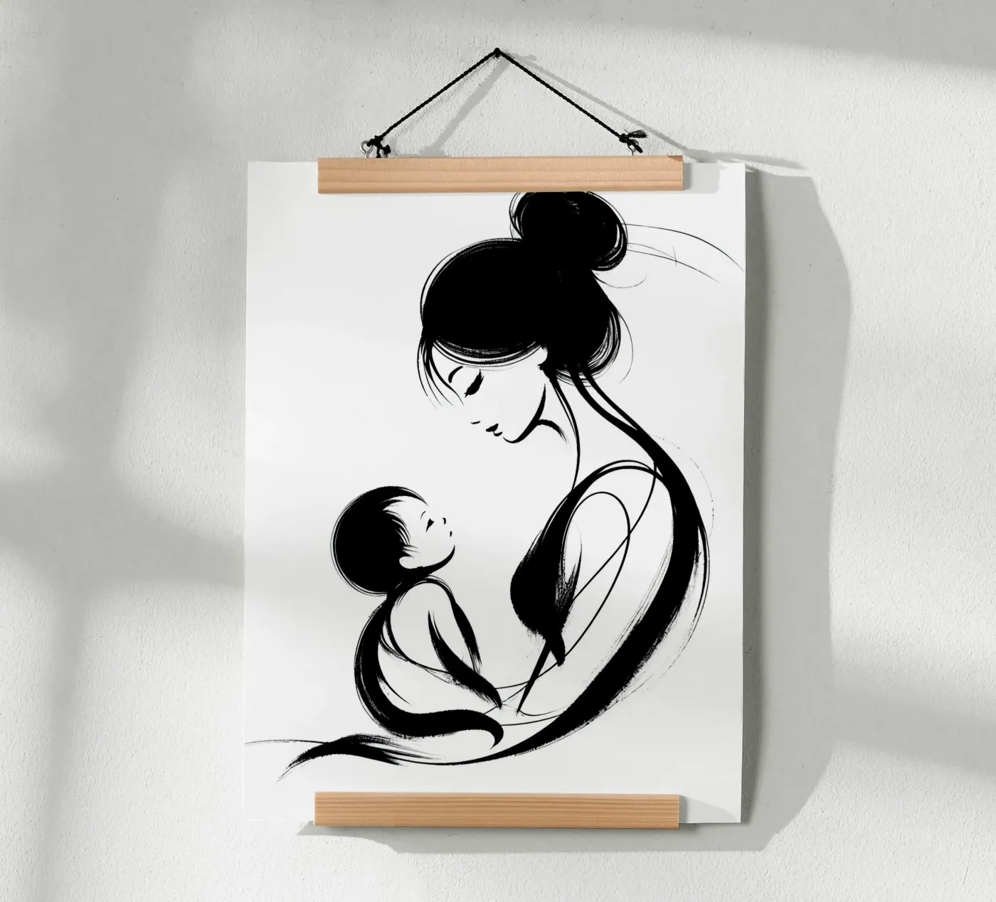 Mother and child poster da Digital Naive