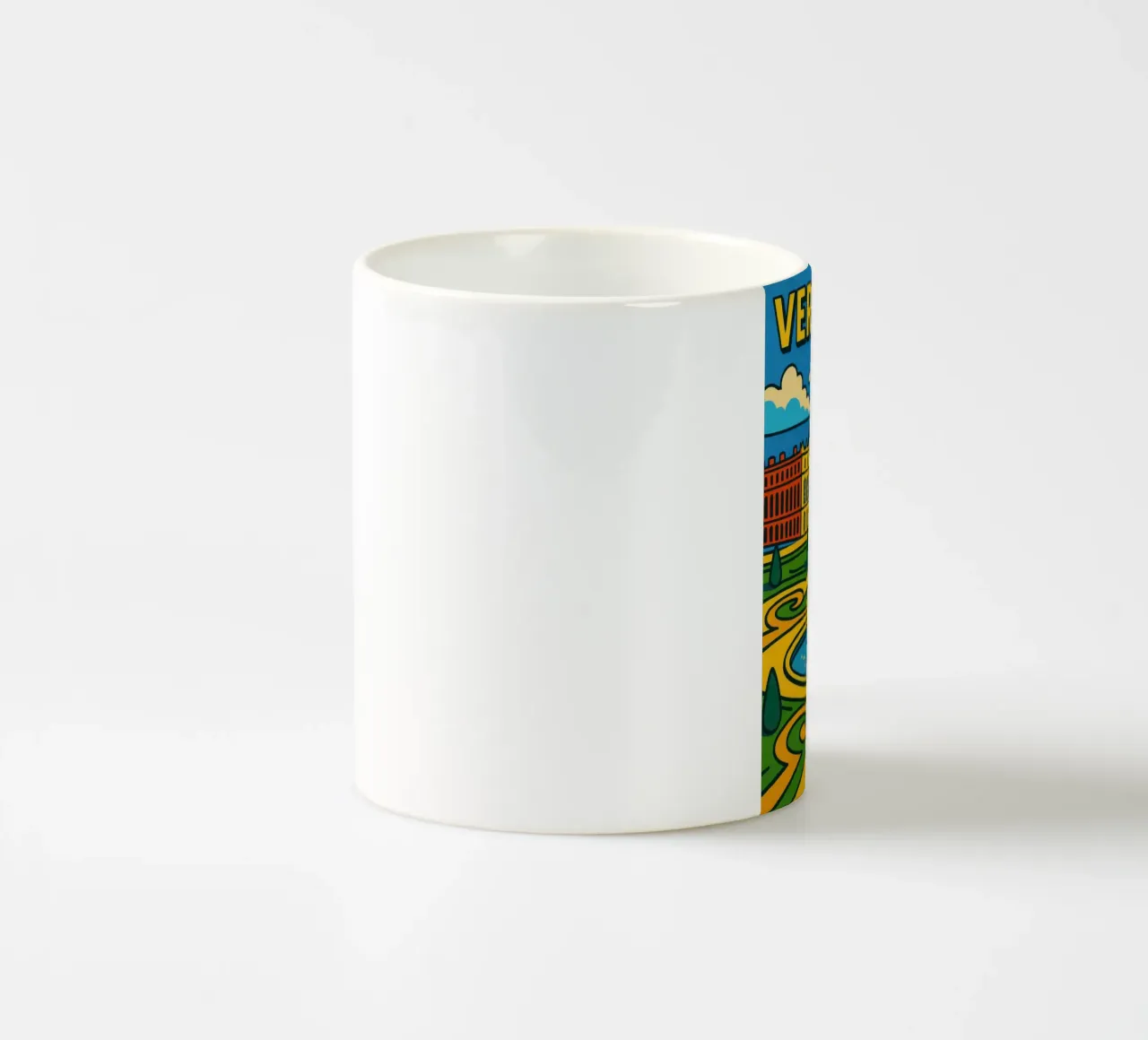 La versione pop di Versailles: una grandezza geometrica tazza in ceramica da JETLAG | affiches voyage