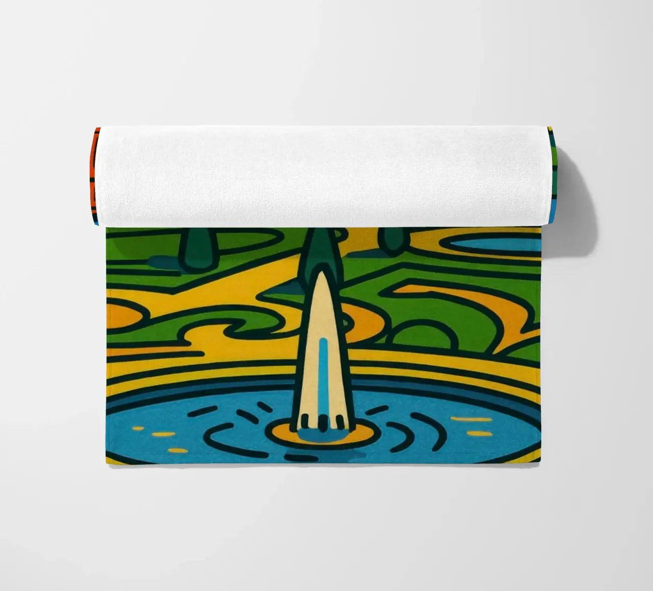 La versione pop di Versailles: una grandezza geometrica telo mare da JETLAG | affiches voyage