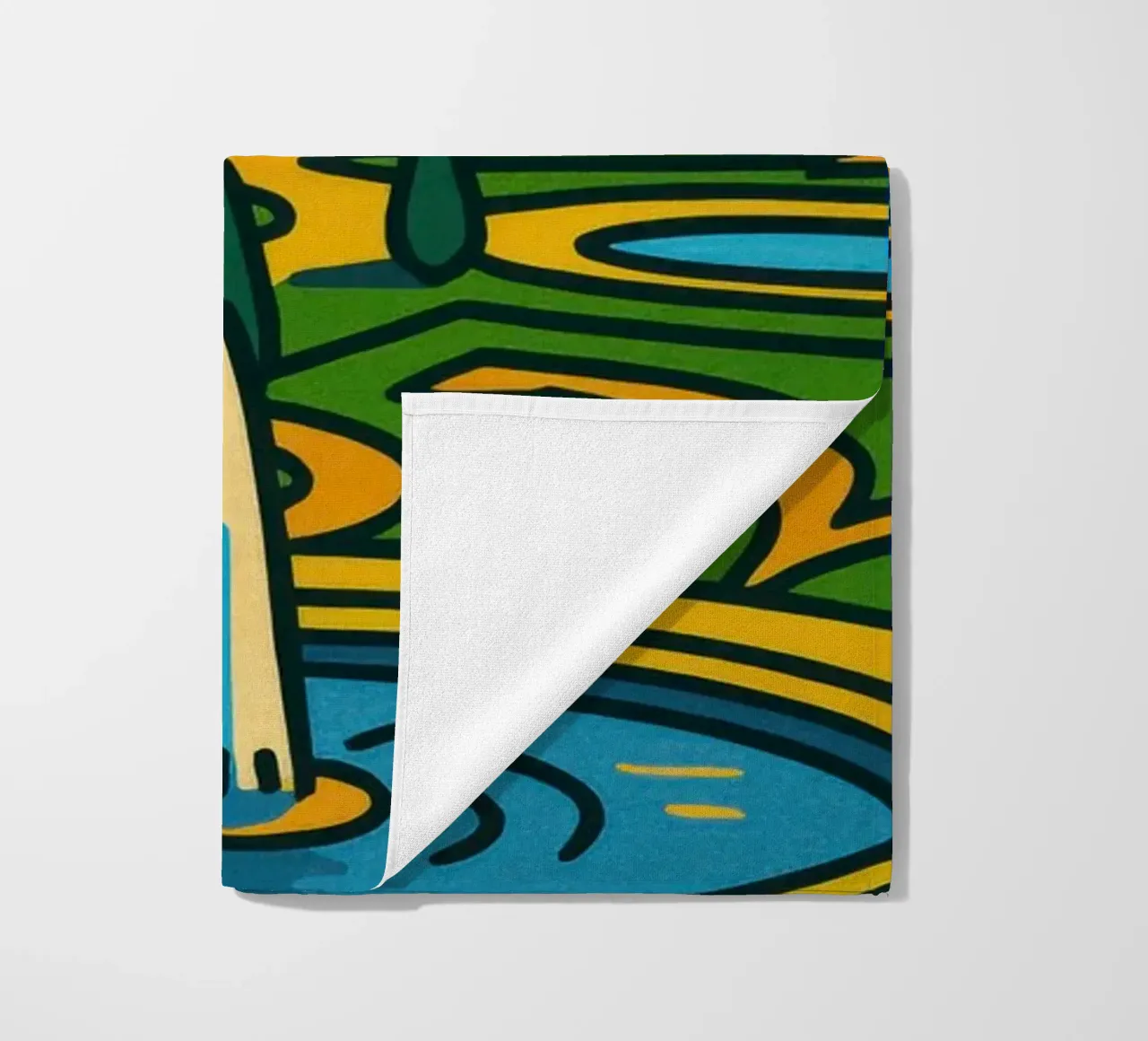 La versione pop di Versailles: una grandezza geometrica telo mare da JETLAG | affiches voyage