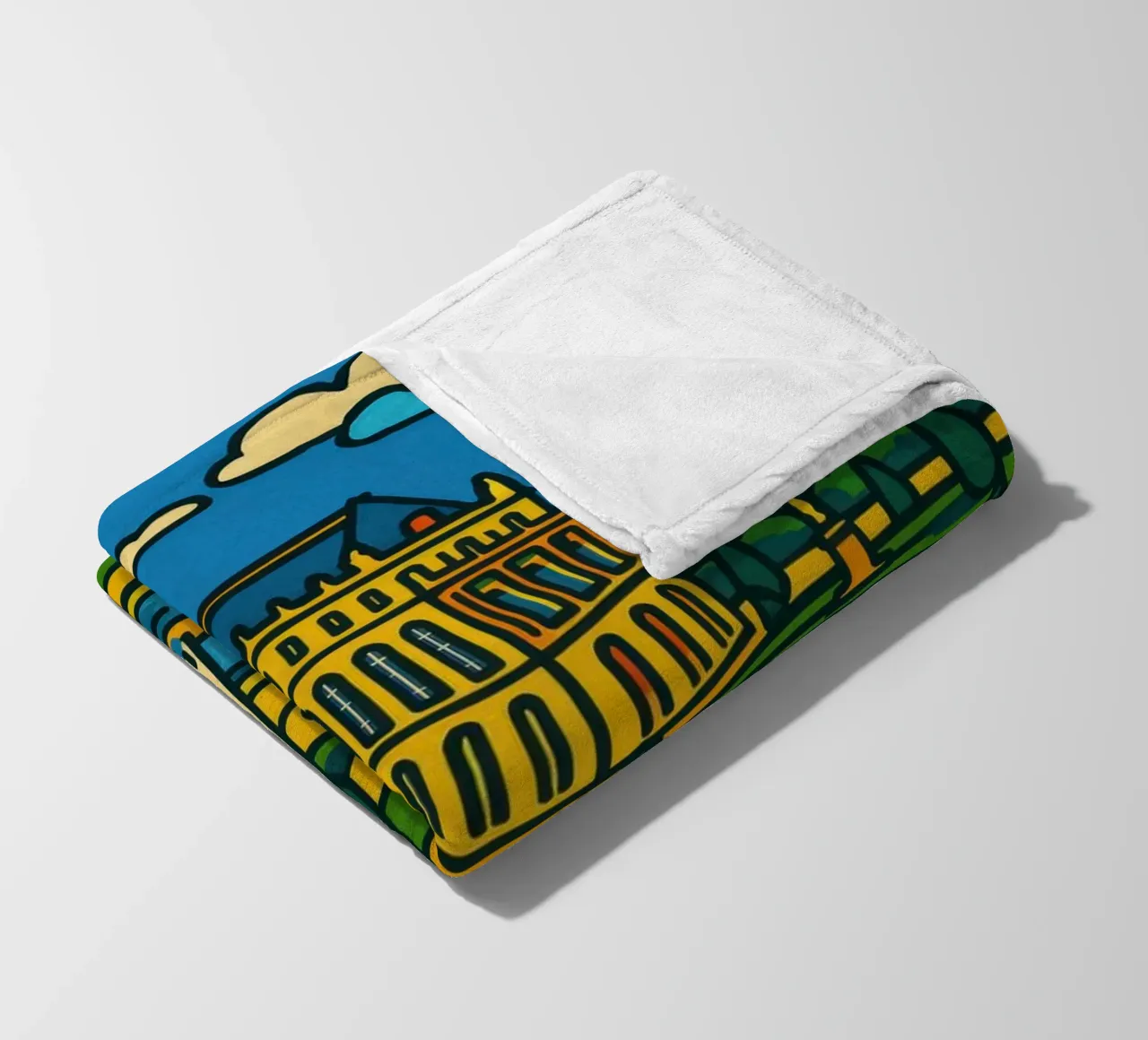 La versione pop di Versailles: una grandezza geometrica coperta in pile da JETLAG | affiches voyage