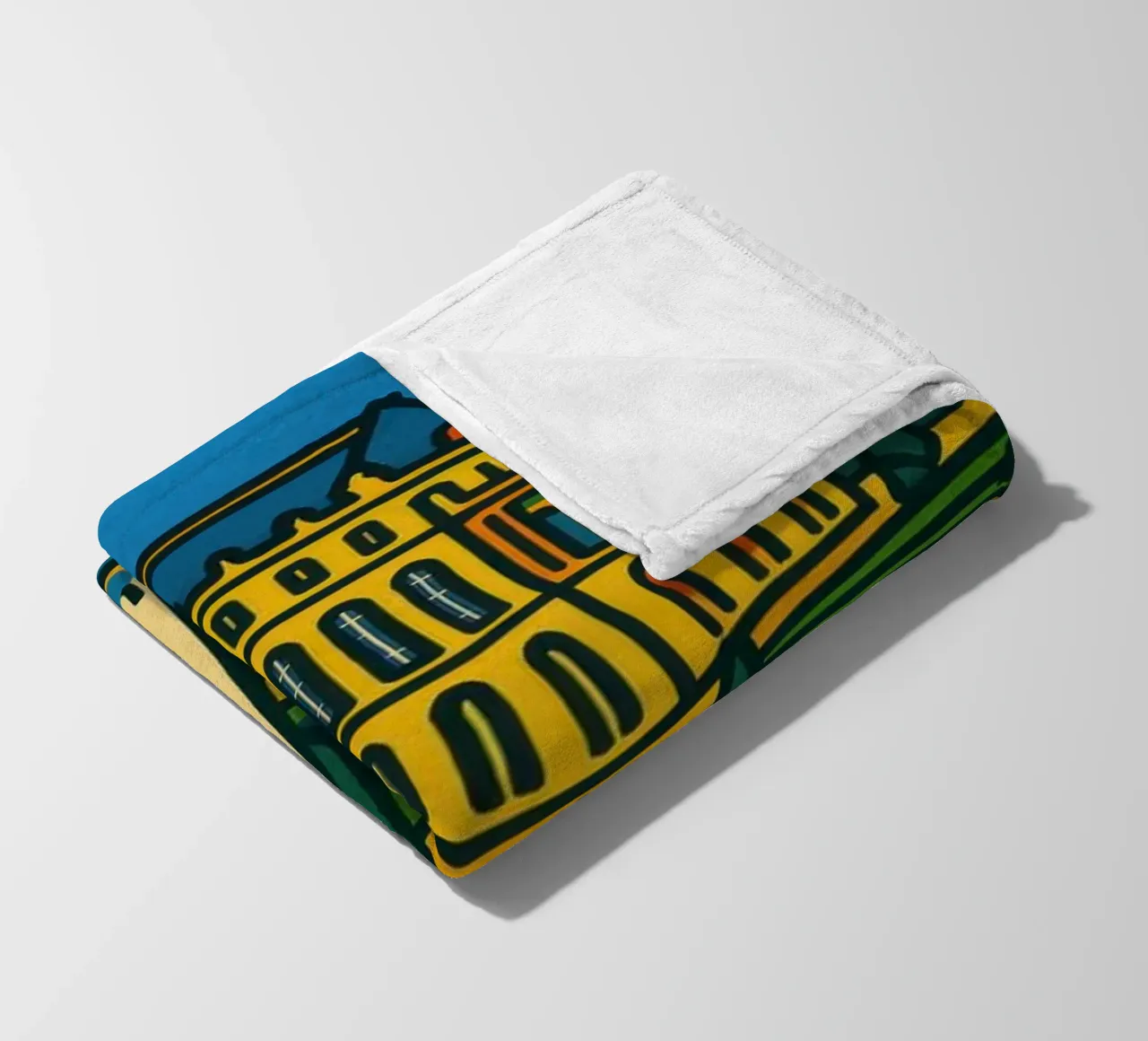 La versione pop di Versailles: una grandezza geometrica coperta in pile da JETLAG | affiches voyage
