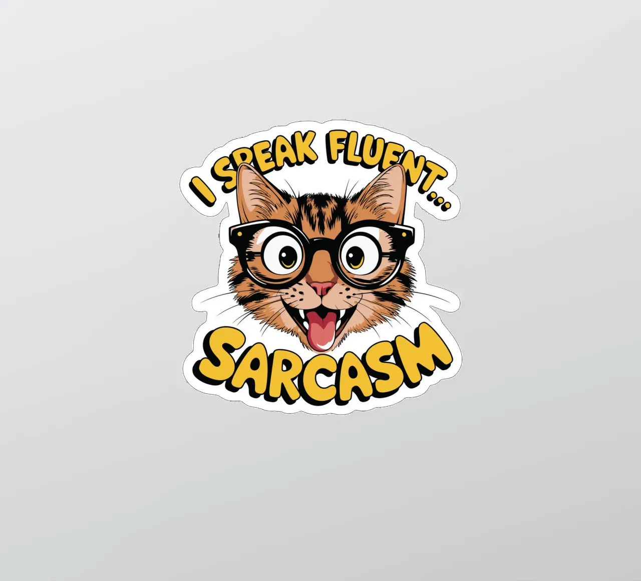 I Speak Fluent... Sarcasm adesivo da edsonramosart