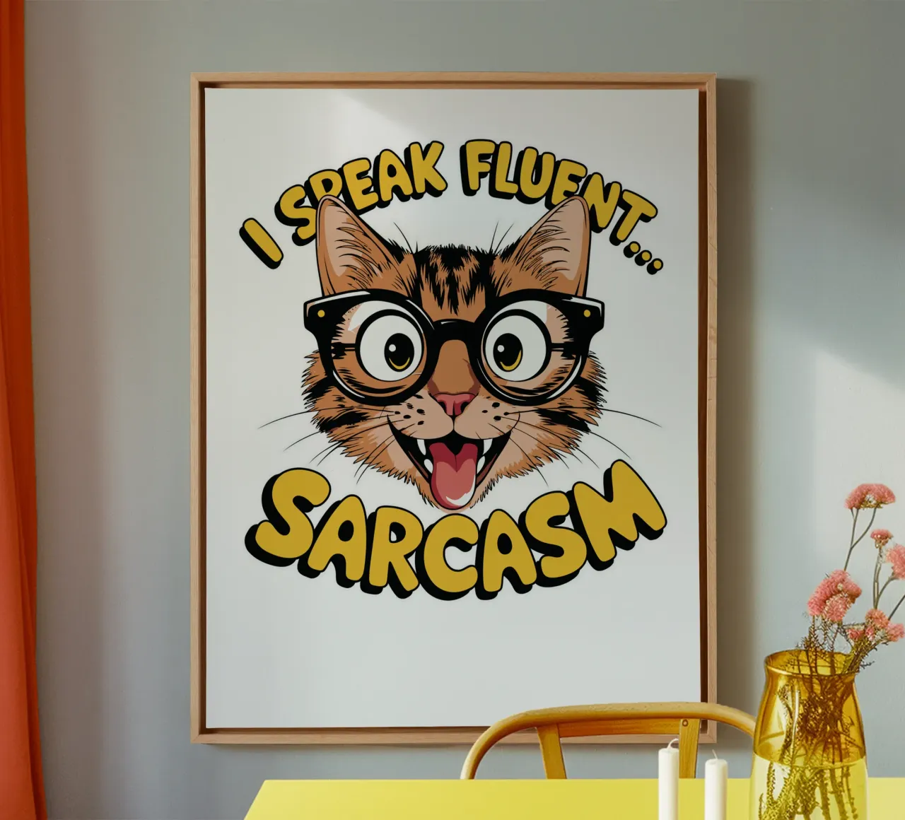 I Speak Fluent... Sarcasm canvas by edsonramosart